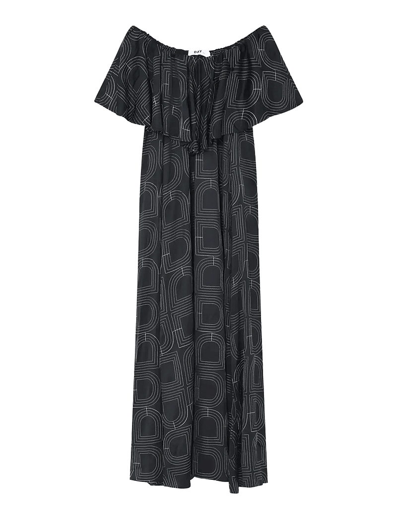 Day Birger et Mikkelsen - Chrissi- Fluid Viscose Stitch - maxi dresses - black - 3