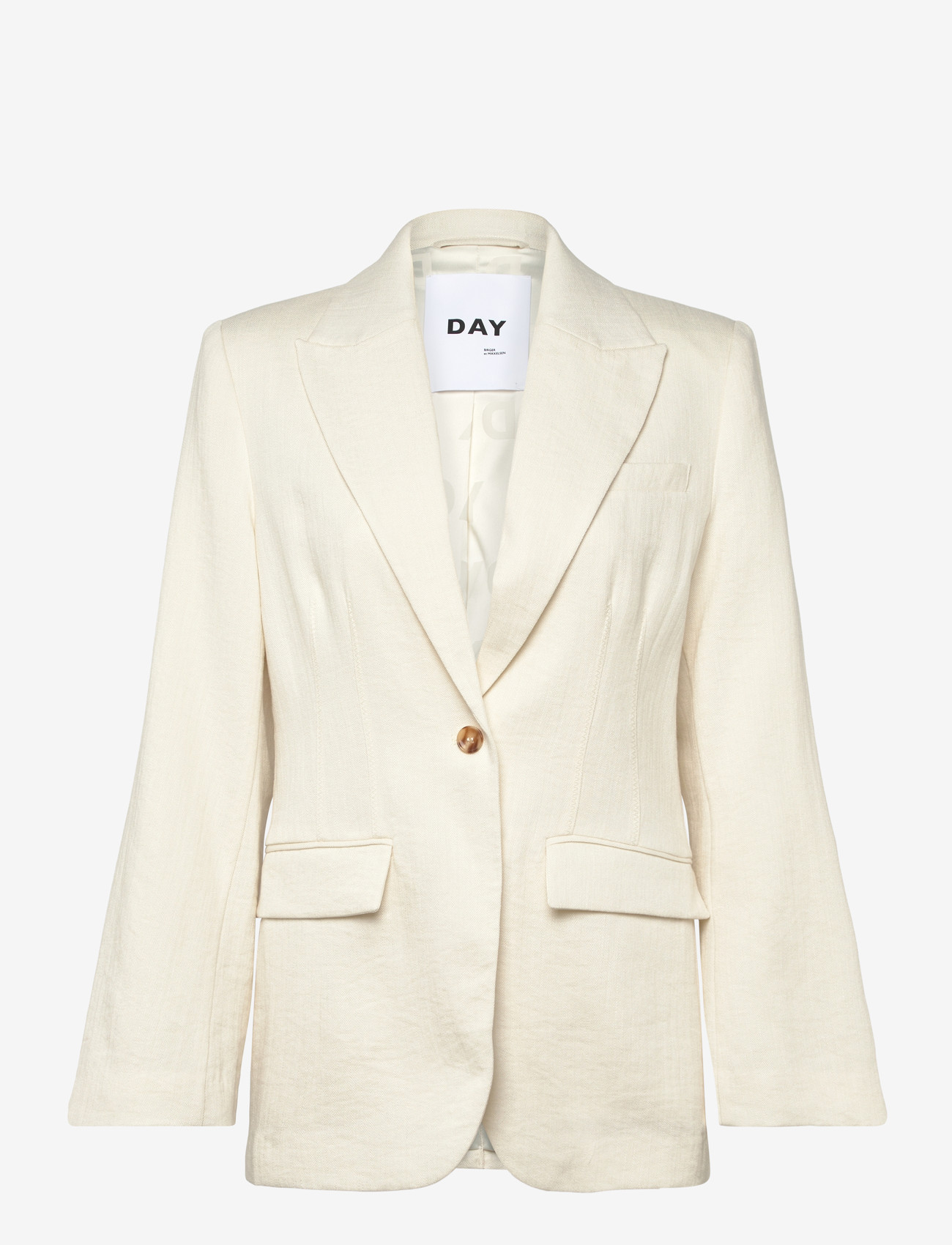 Day Birger et Mikkelsen - Fiona - Contrast Linen - enkeltradede blazere - jet stream - 1