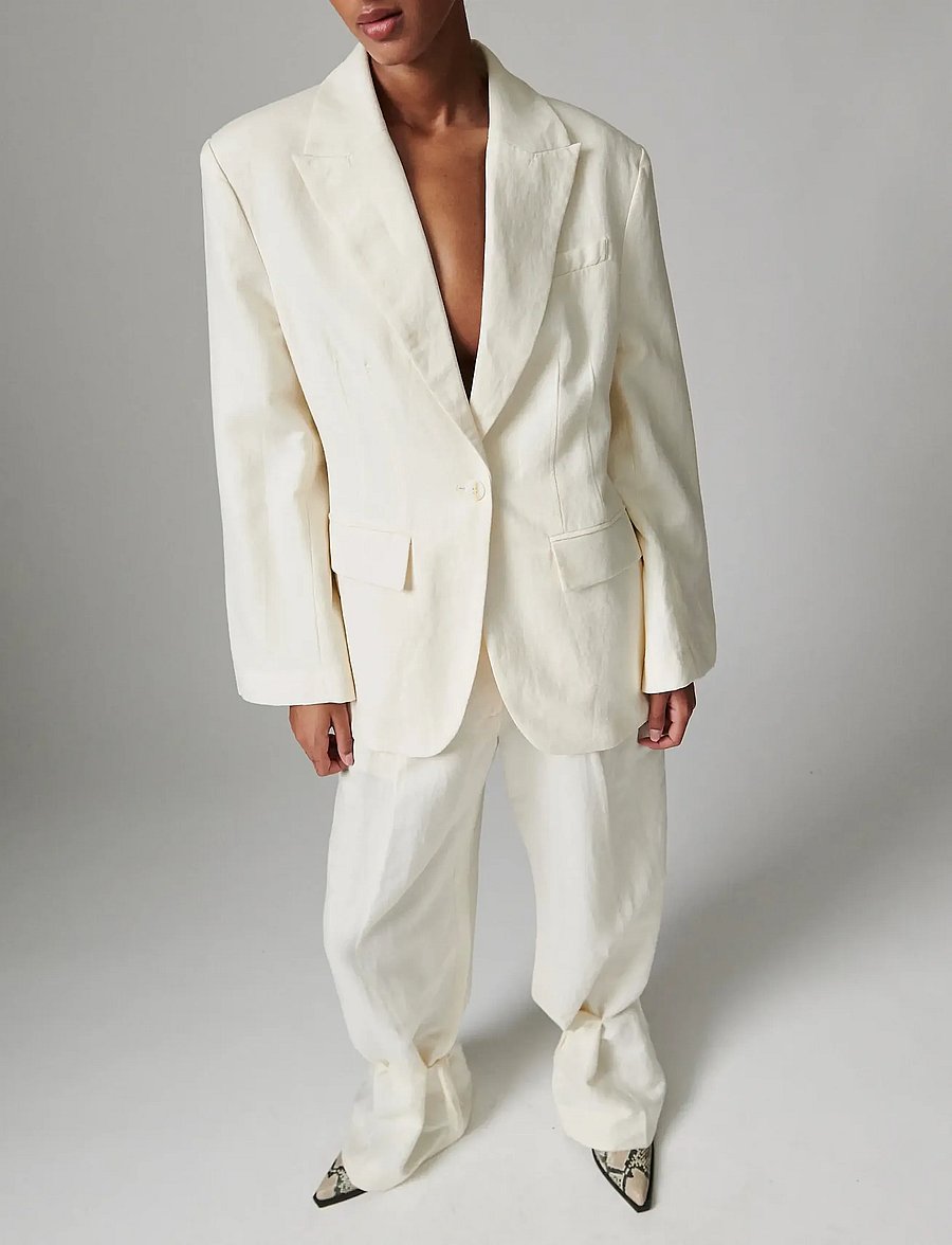 Day Birger et Mikkelsen - Fiona - Contrast Linen - einreihige blazer - jet stream - 3