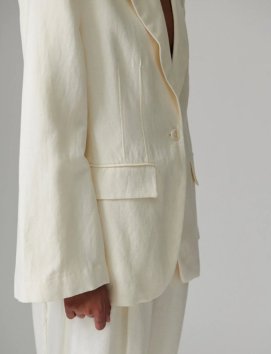 Day Birger et Mikkelsen - Fiona - Contrast Linen - einreihige blazer - jet stream - 4