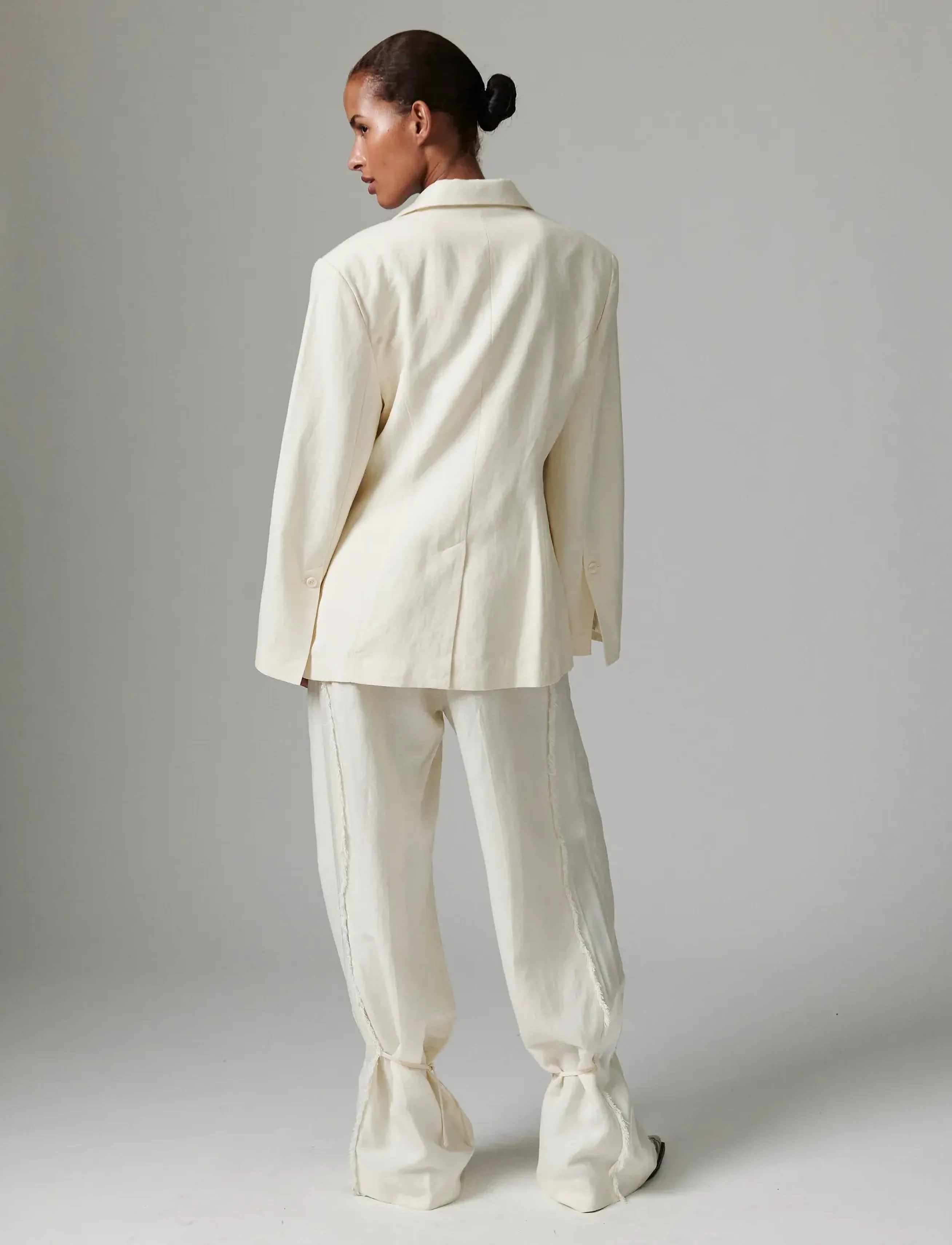Day Birger et Mikkelsen - Fiona - Contrast Linen - festtøj til outletpriser - jet stream - 5