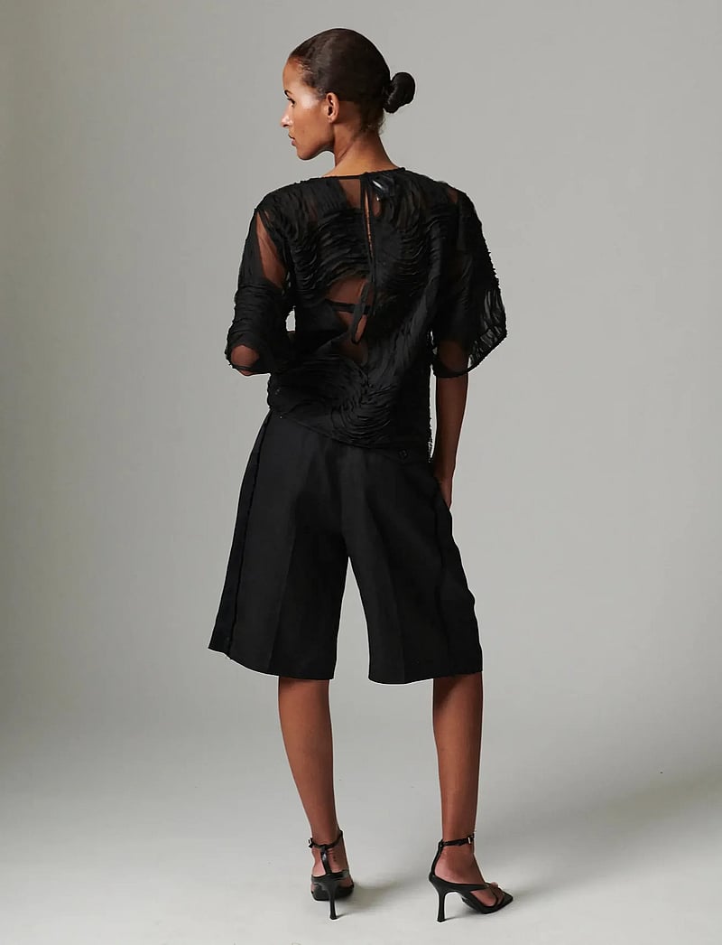 Day Birger et Mikkelsen - Gordon - Contrast Linen - pellava shortsit - black - 5