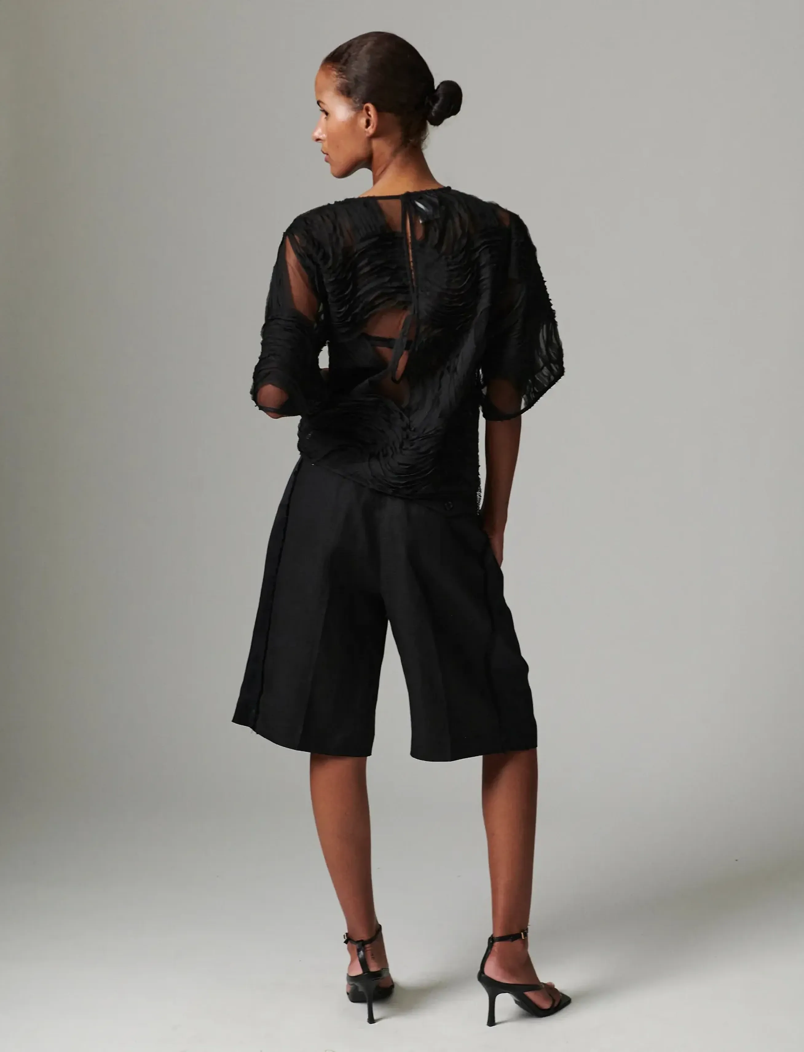 Day Birger et Mikkelsen - Gordon - Contrast Linen - leinen-shorts - black - 5