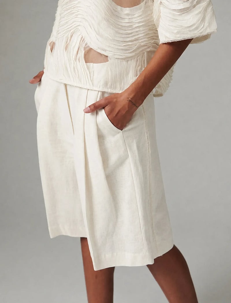Day Birger et Mikkelsen - Gordon - Contrast Linen - linased lühikesed püksid - jet stream - 0