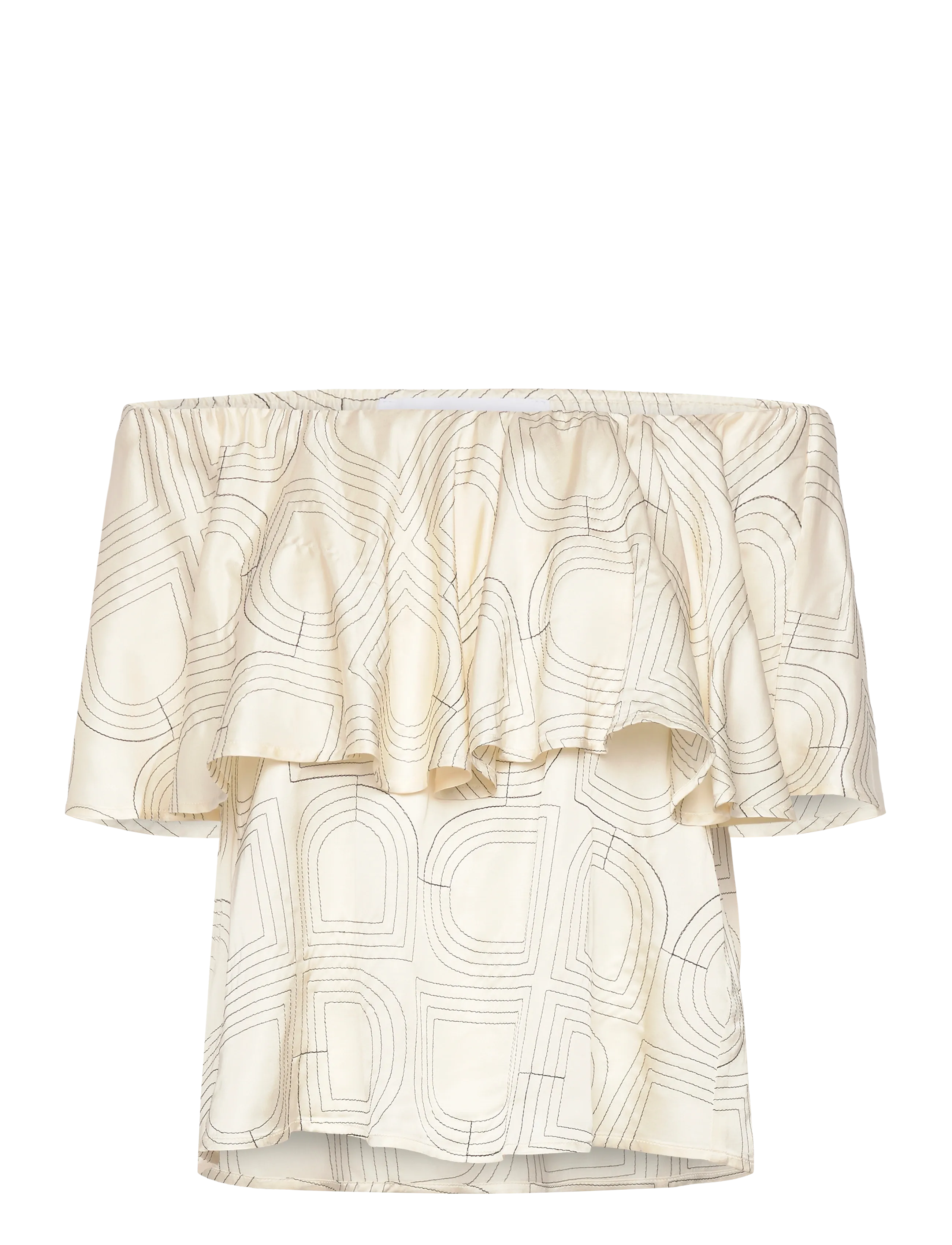 Day Birger et Mikkelsen Hon - Fluid Viscose Stitch - Clothing - JET STREAM / cream