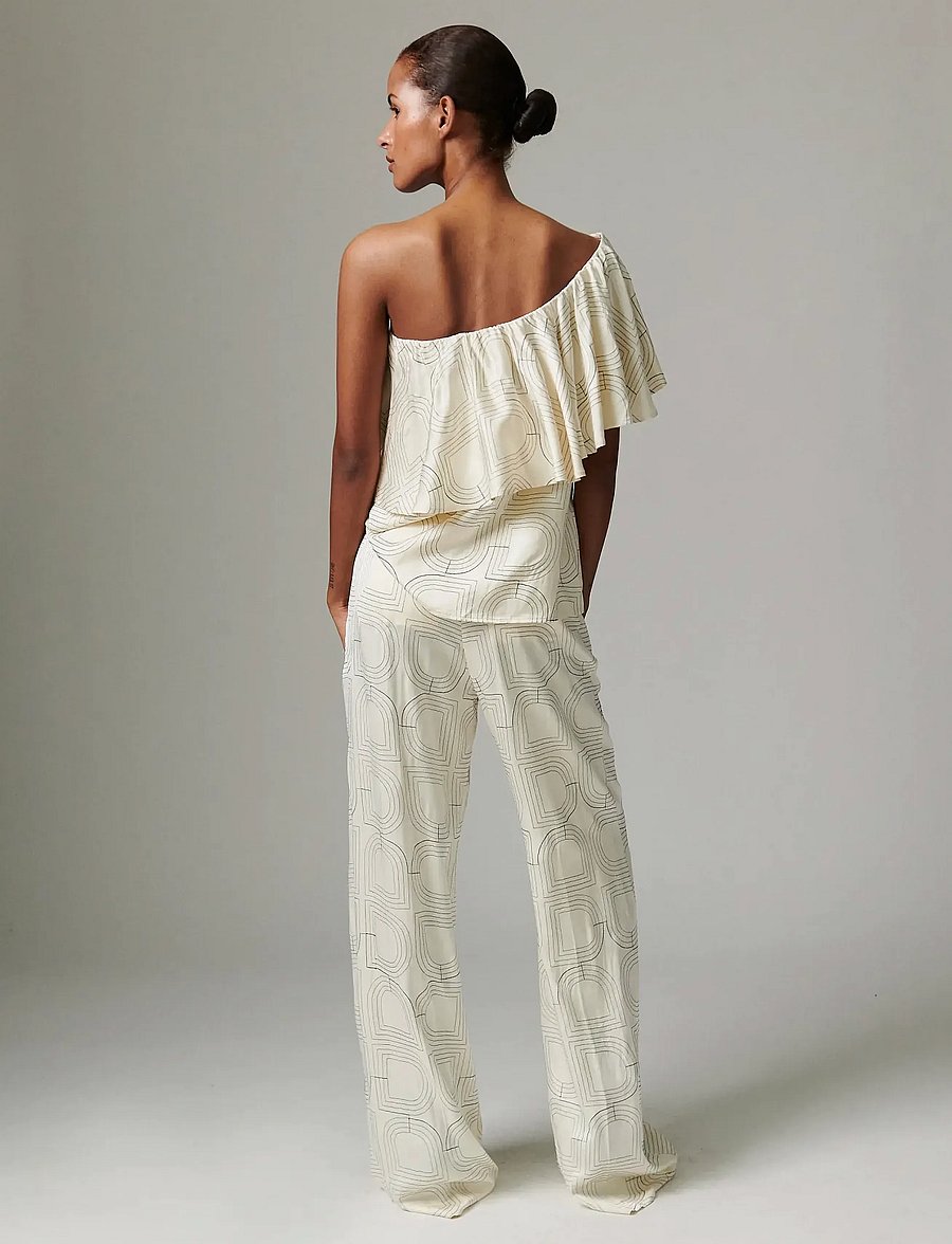 Day Birger et Mikkelsen - Hon - Fluid Viscose Stitch - kortärmade blusar - jet stream - 5