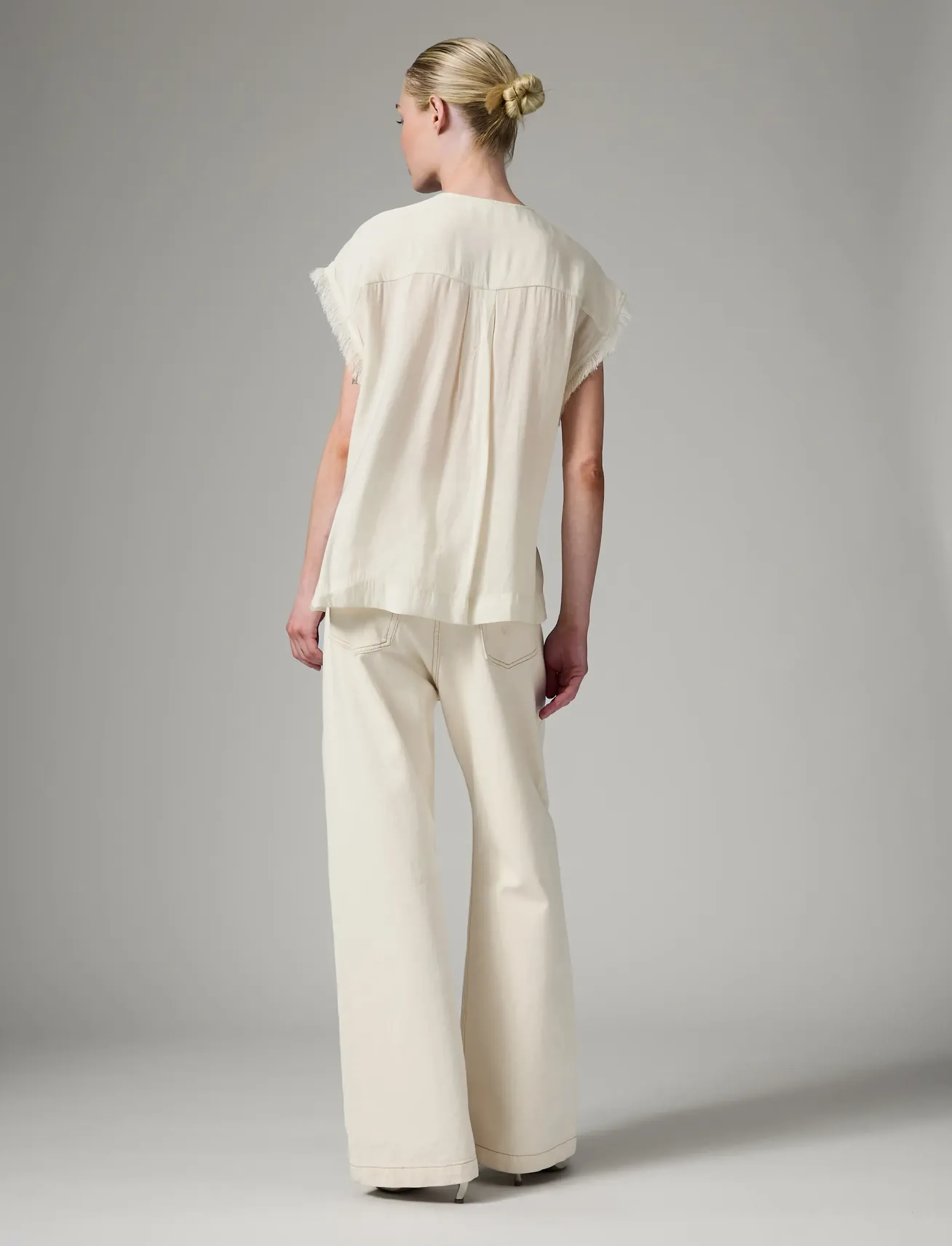 Day Birger et Mikkelsen - Kua - Sheer Fringes - sleeveless blouses - jet stream - 3