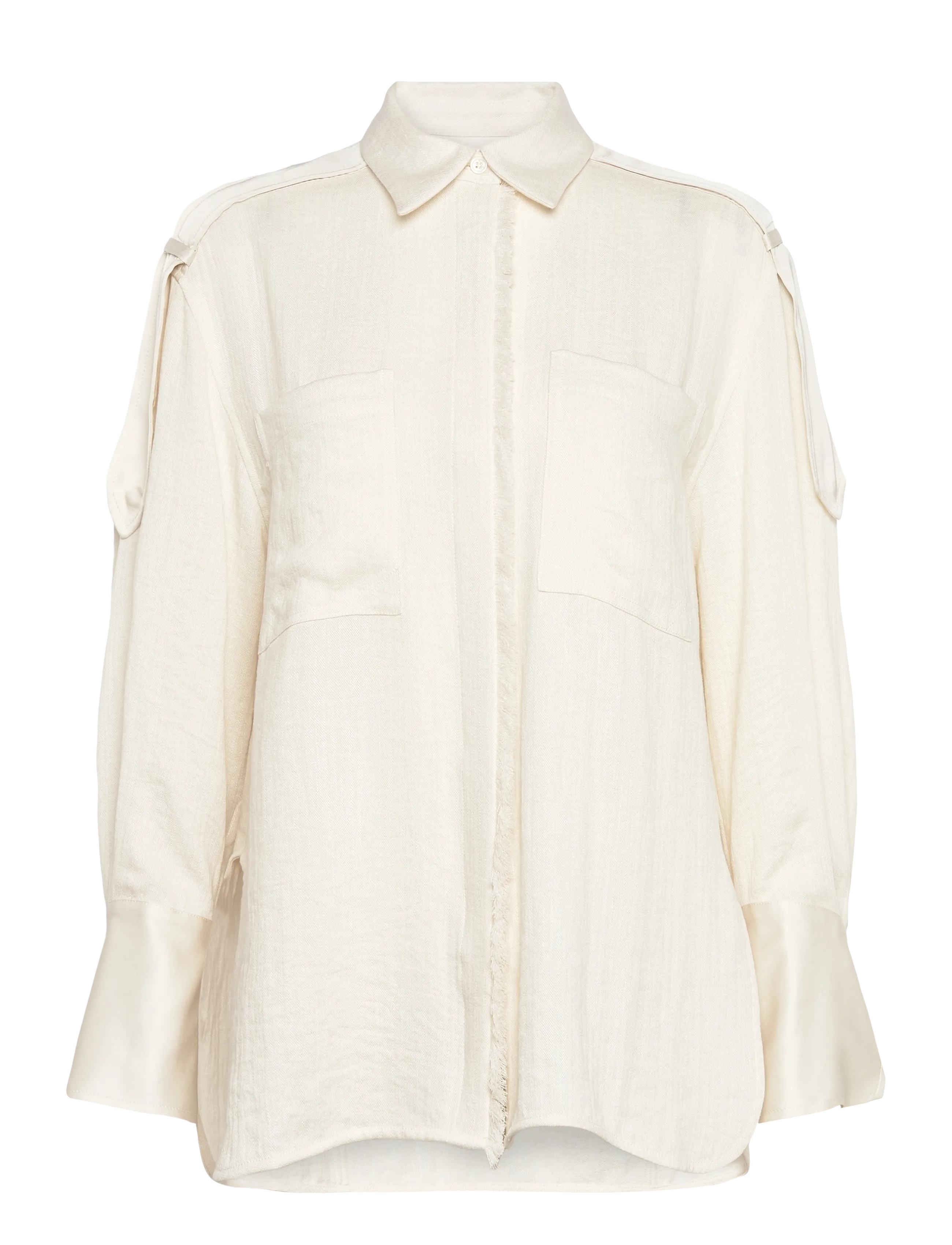 Day Birger et Mikkelsen Norma - Contrast Linen - Kleidung - JET STREAM / cream