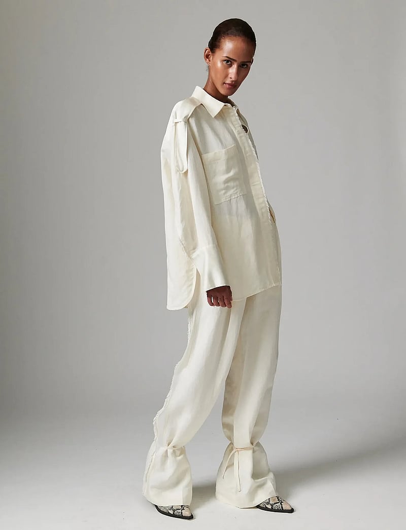 Day Birger et Mikkelsen - Norma - Contrast Linen - jeansskjortor - jet stream - 3