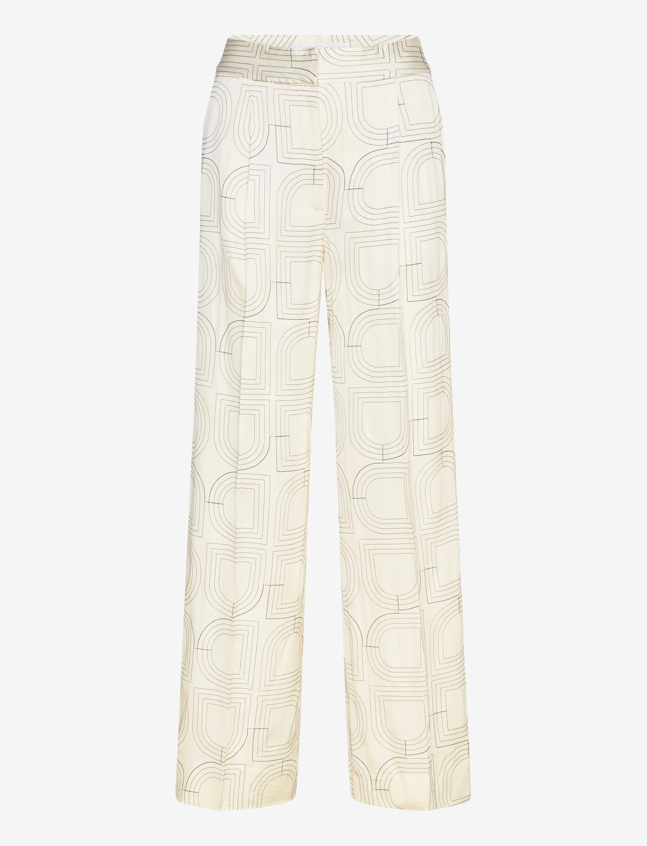 Day Birger et Mikkelsen - Phoebe - Fluid Viscose Stitch - wide leg trousers - jet stream - 1