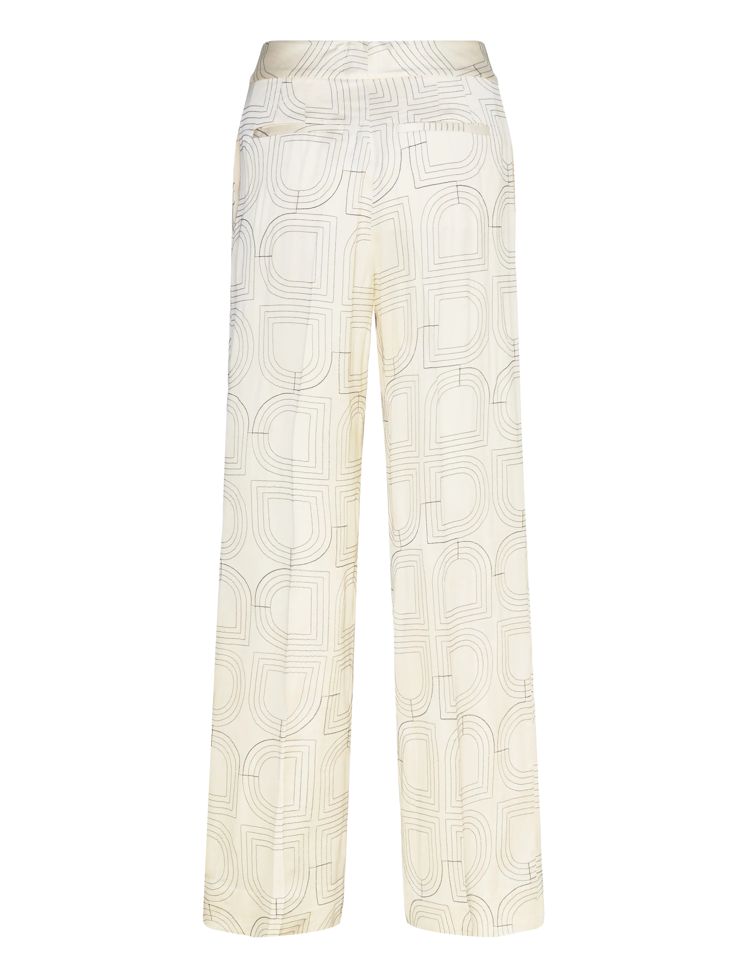 Day Birger et Mikkelsen - Phoebe - Fluid Viscose Stitch - hosen mit weitem bein - jet stream - 2