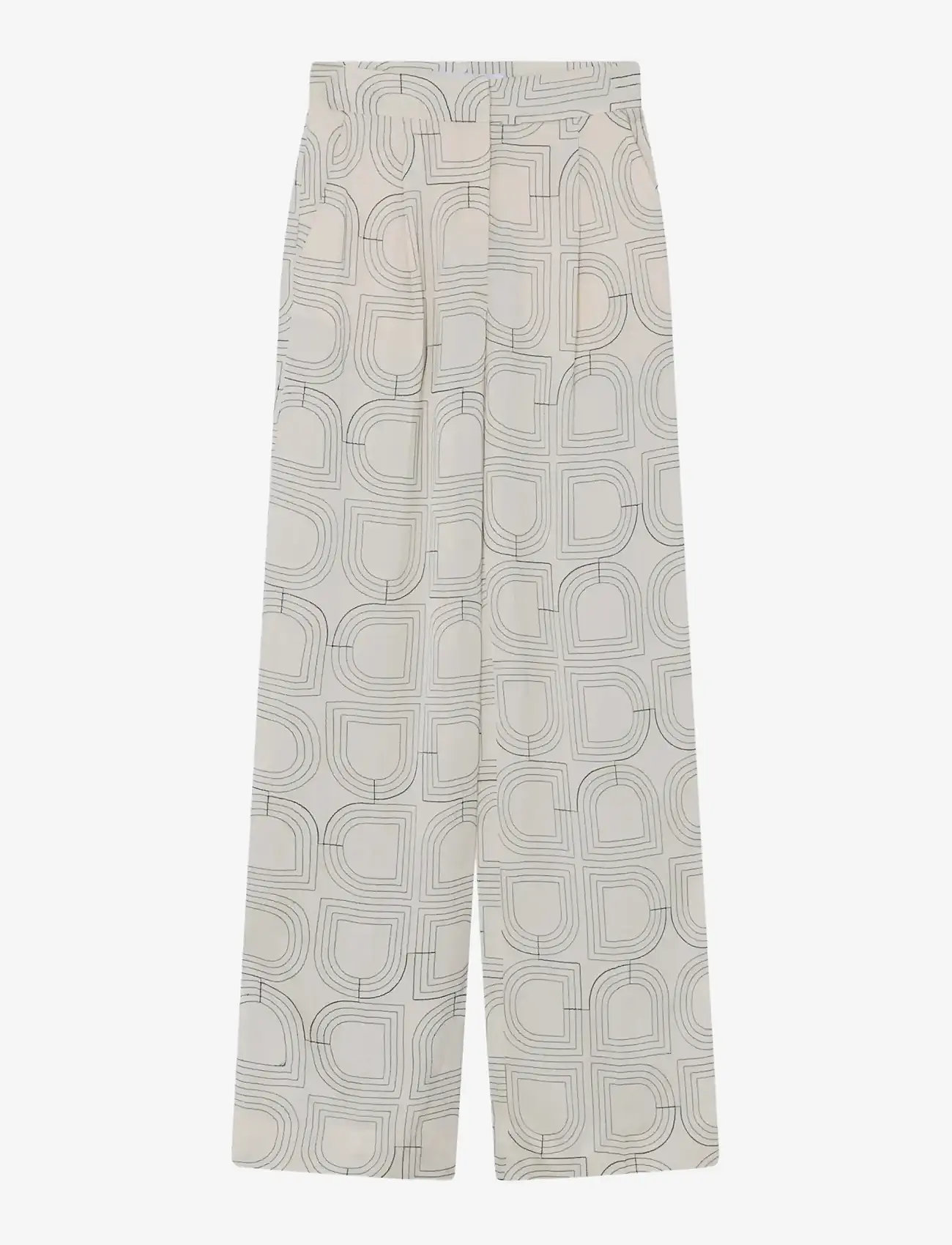 Day Birger et Mikkelsen - Phoebe - Fluid Viscose Stitch - wide leg trousers - jet stream - 3