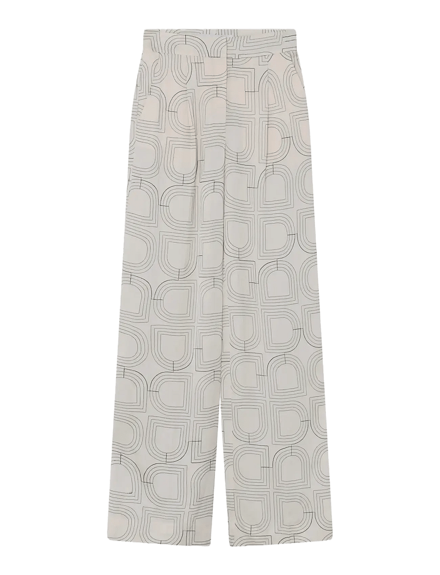 Day Birger et Mikkelsen - Phoebe - Fluid Viscose Stitch - hosen mit weitem bein - jet stream - 3