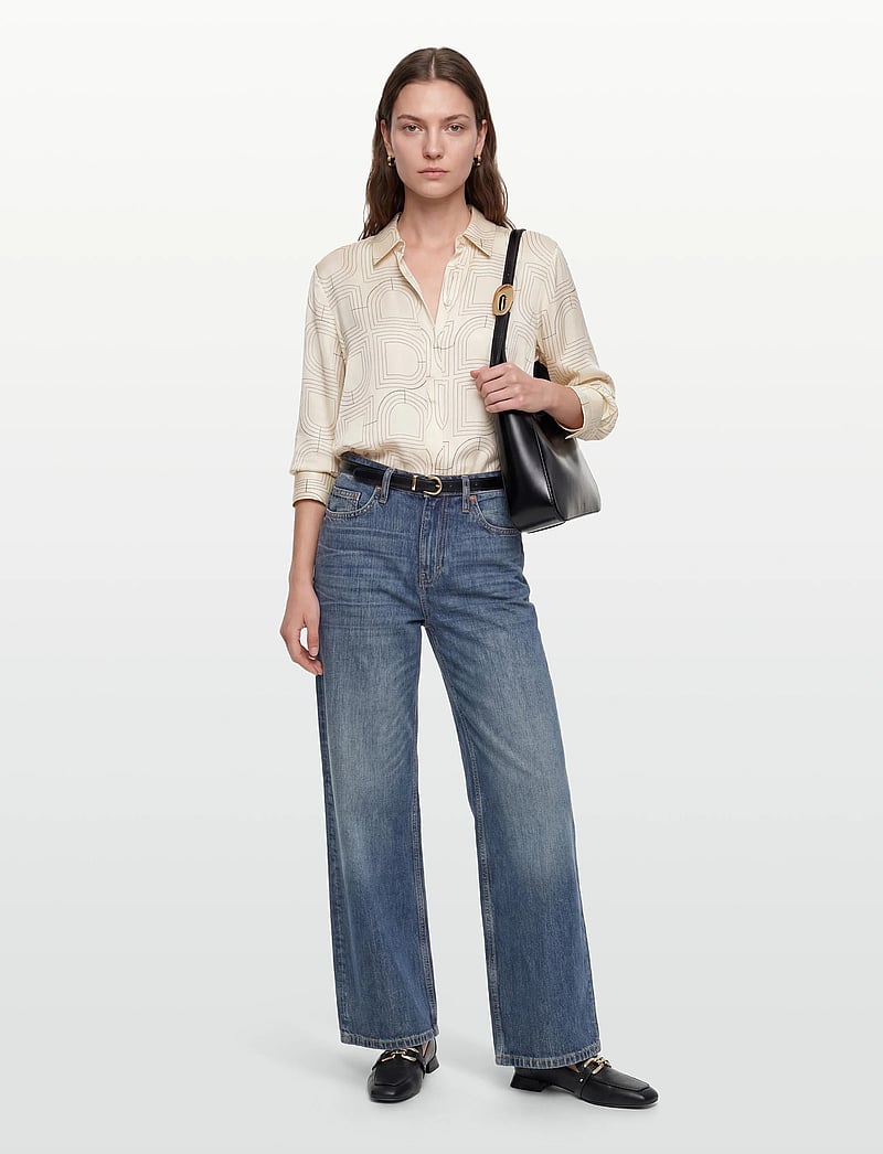 Day Birger et Mikkelsen - Plyma- Fluid Viscose Stitch - denimskjorter - jet stream - 0
