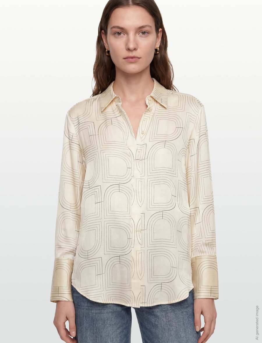 Day Birger et Mikkelsen - Plyma- Fluid Viscose Stitch - jeanshemden - jet stream - 3