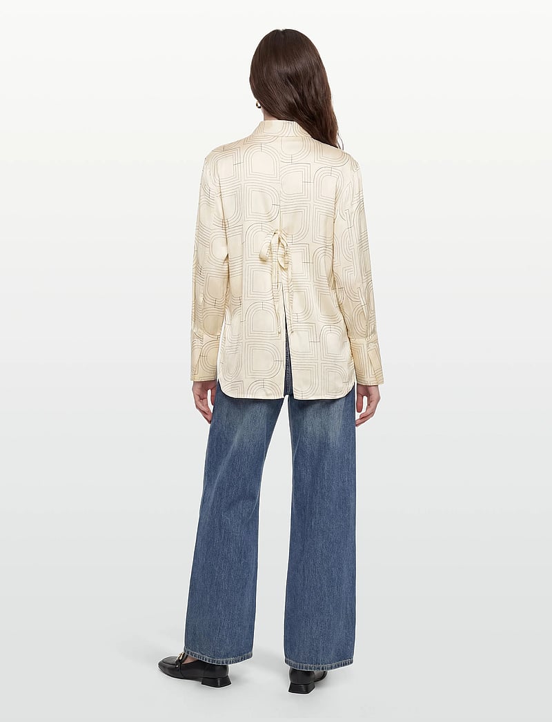 Day Birger et Mikkelsen - Plyma- Fluid Viscose Stitch - denimskjorter - jet stream - 4