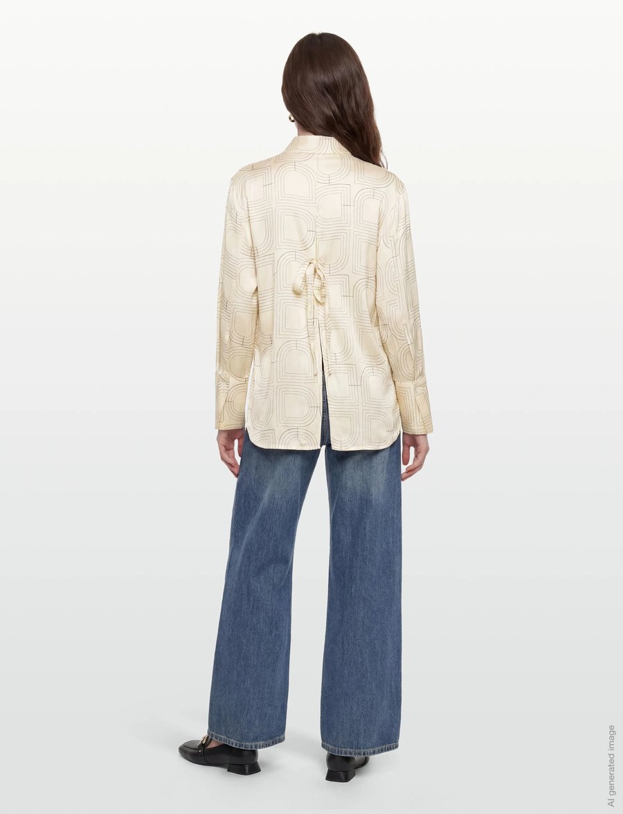 Day Birger et Mikkelsen - Plyma- Fluid Viscose Stitch - jeanshemden - jet stream - 4