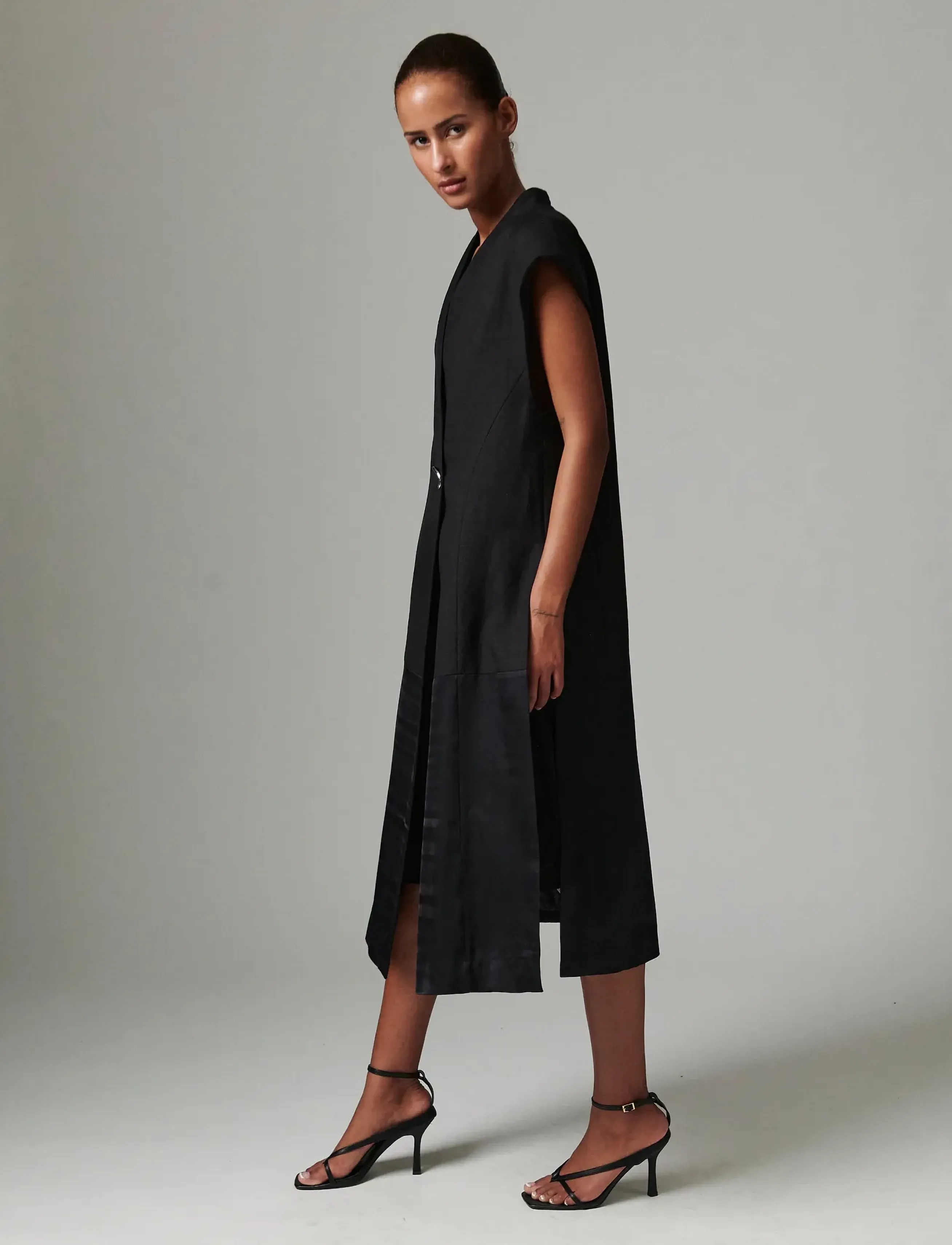 Day Birger et Mikkelsen Rorina - Contrast Linen - Pintsakud - BLACK / black