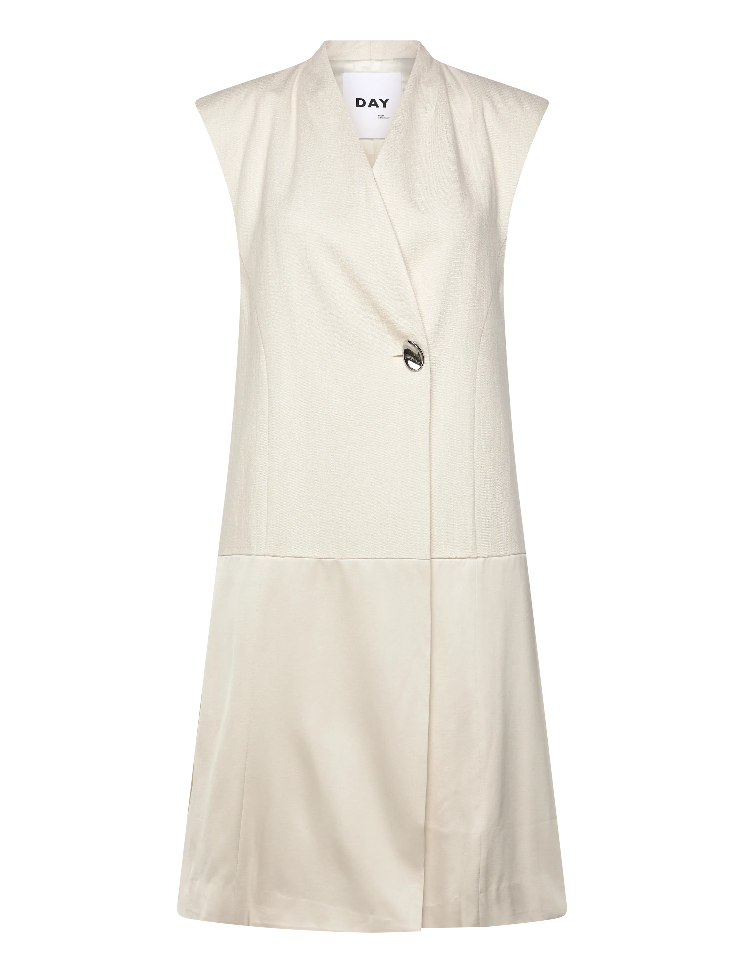 Day Birger et Mikkelsen Rorina - Contrast Linen - Pintsakud - JET STREAM / cream