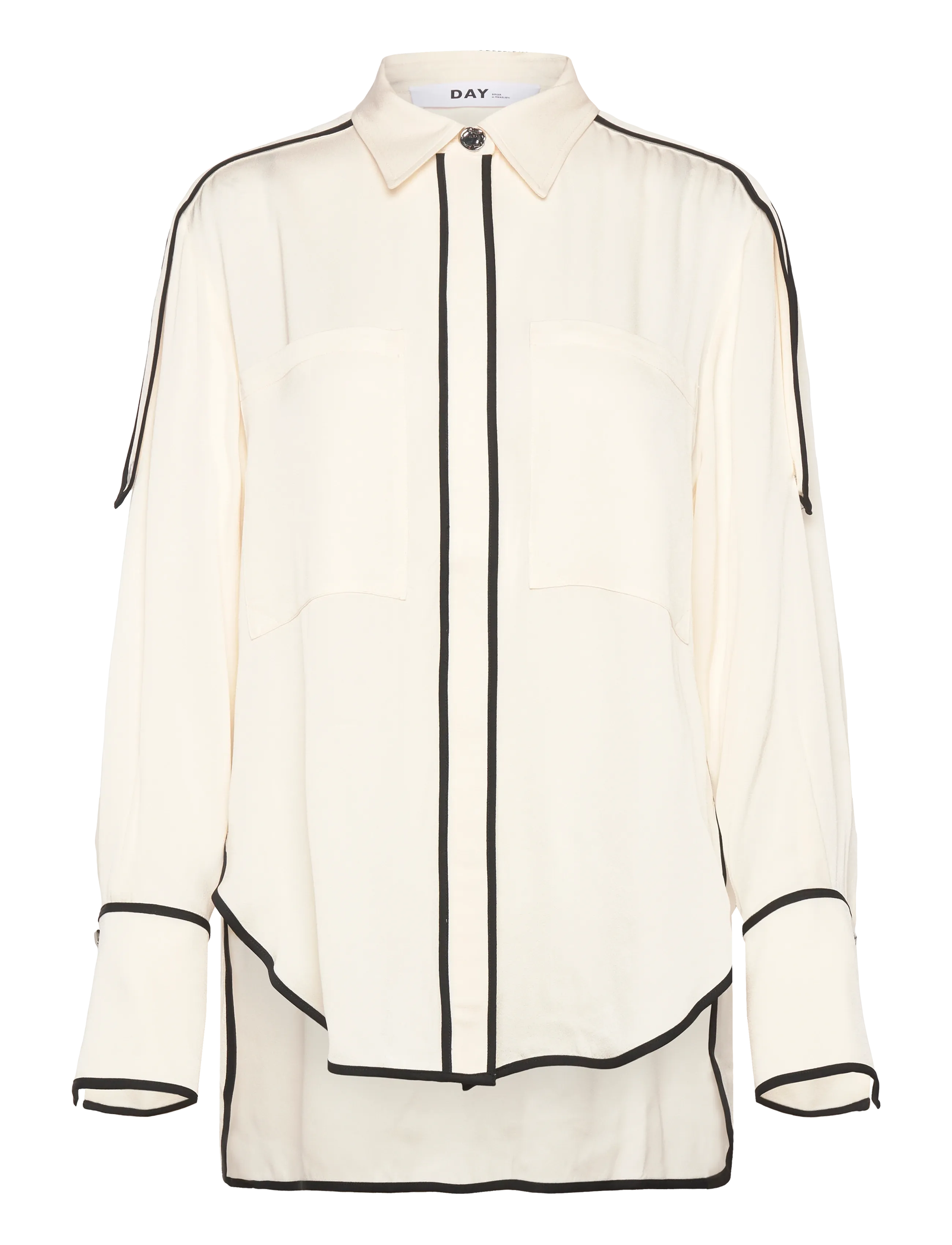 Day Birger et Mikkelsen Stello - Matte Crepe - Pluusid ja särgid - JET STREAM / white