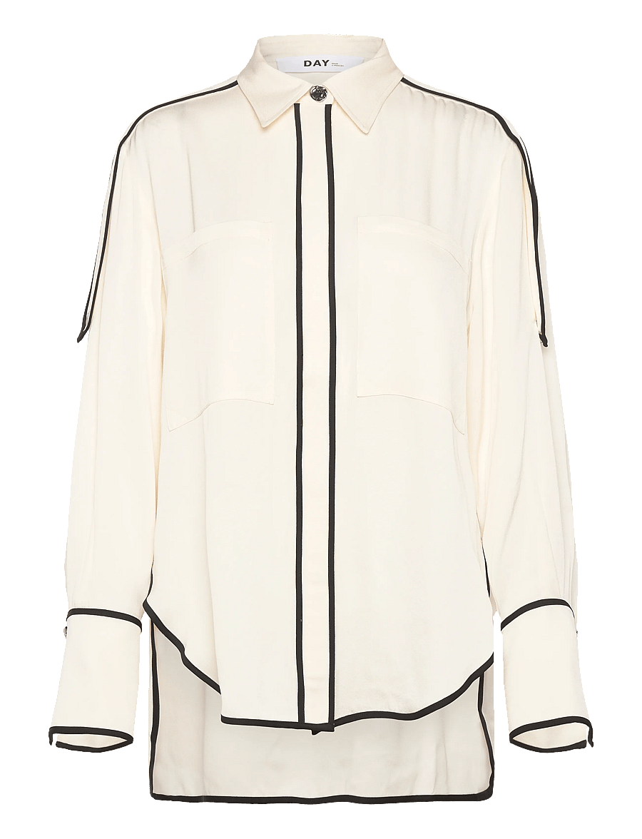 Day Birger et Mikkelsen - Stello - Matte Crepe - jeanshemden - jet stream - 1