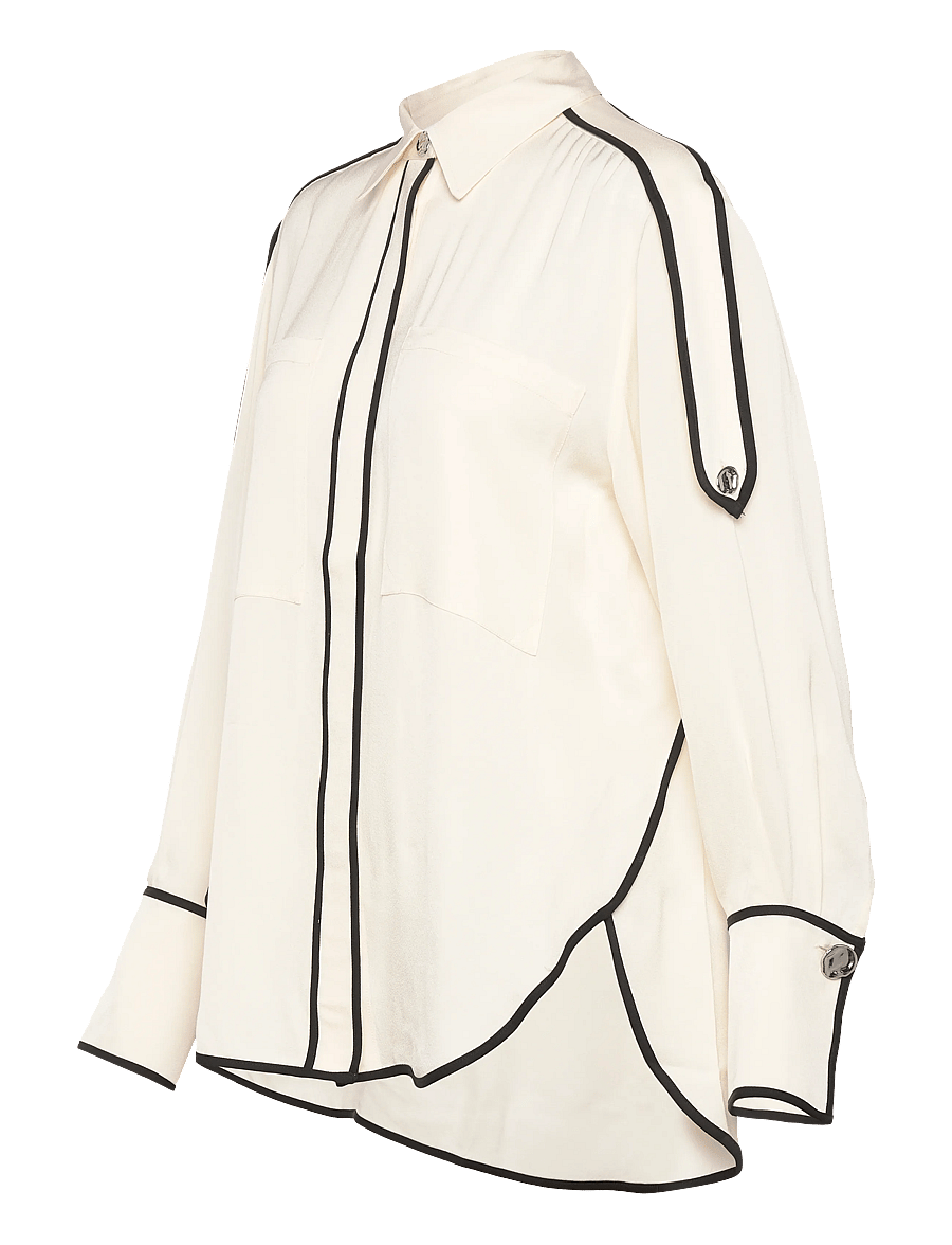 Day Birger et Mikkelsen - Stello - Matte Crepe - jeanshemden - jet stream - 3