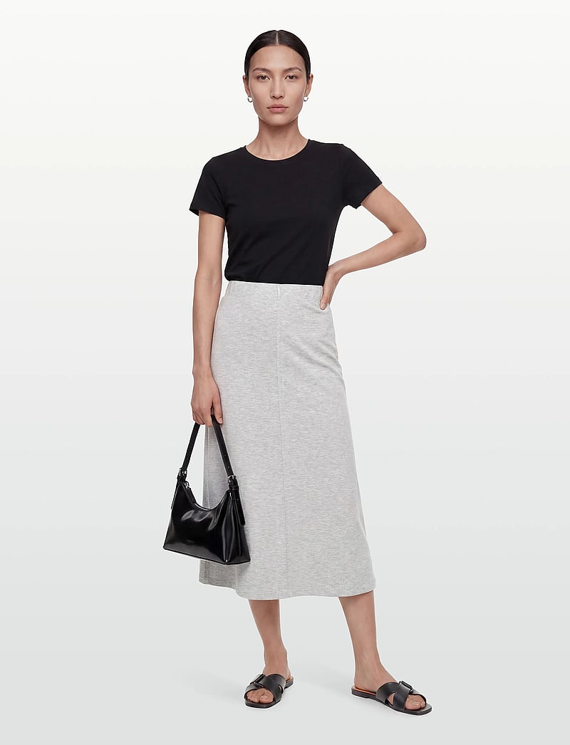 Day Birger et Mikkelsen - Suzie - Scuba - maxi röcke - light grey melange - 0