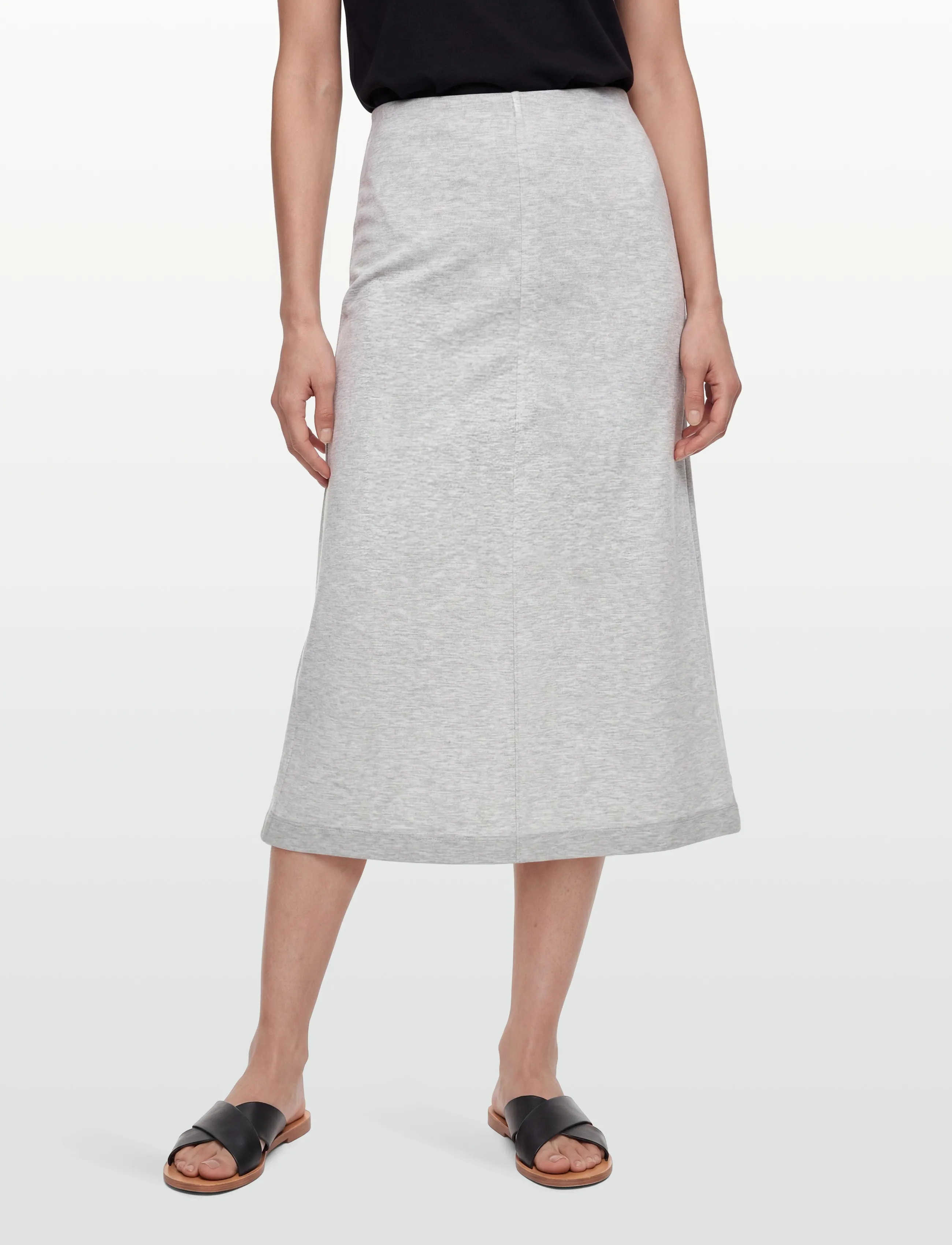 Day Birger et Mikkelsen - Suzie - Scuba - maxi nederdele - light grey melange - 3