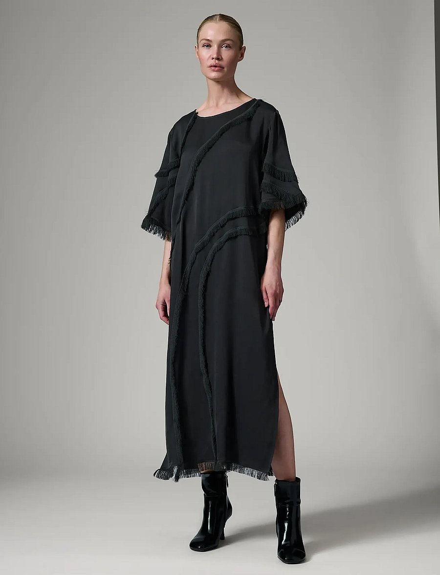 Day Birger et Mikkelsen - Thea - Matte Crepe - midi kjoler - black - 0