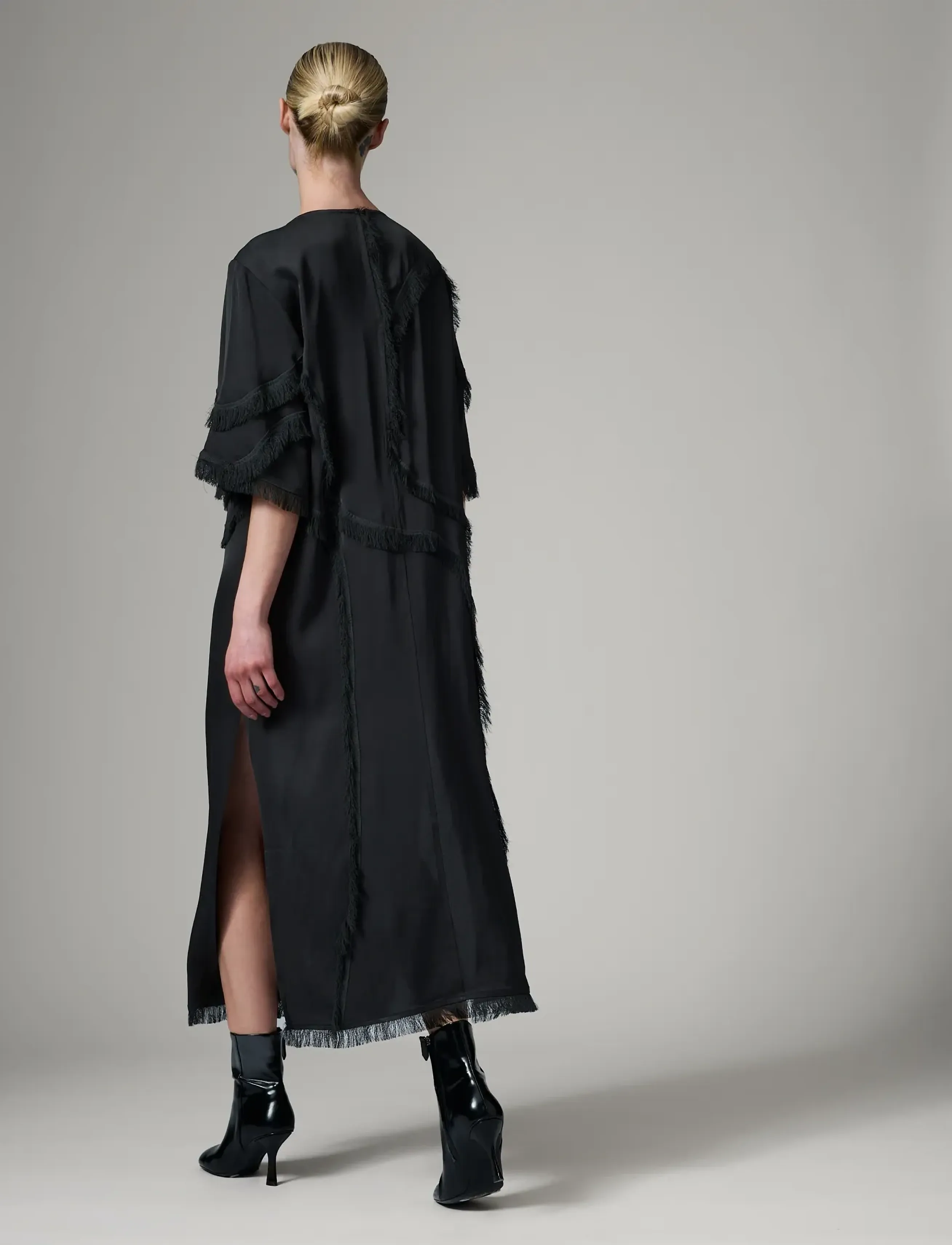 Day Birger et Mikkelsen - Thea - Matte Crepe - midi kjoler - black - 5