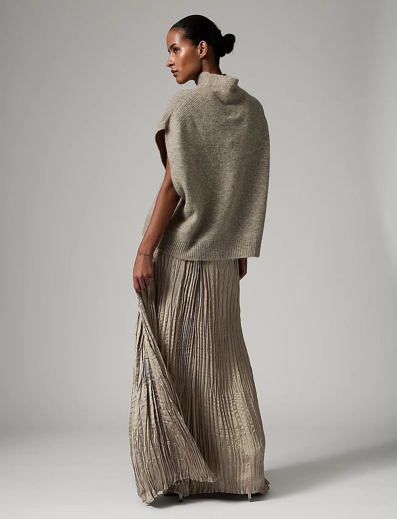 Day Birger et Mikkelsen - Tyra - Crinkled Surface - maxi röcke - cobblestone - 4