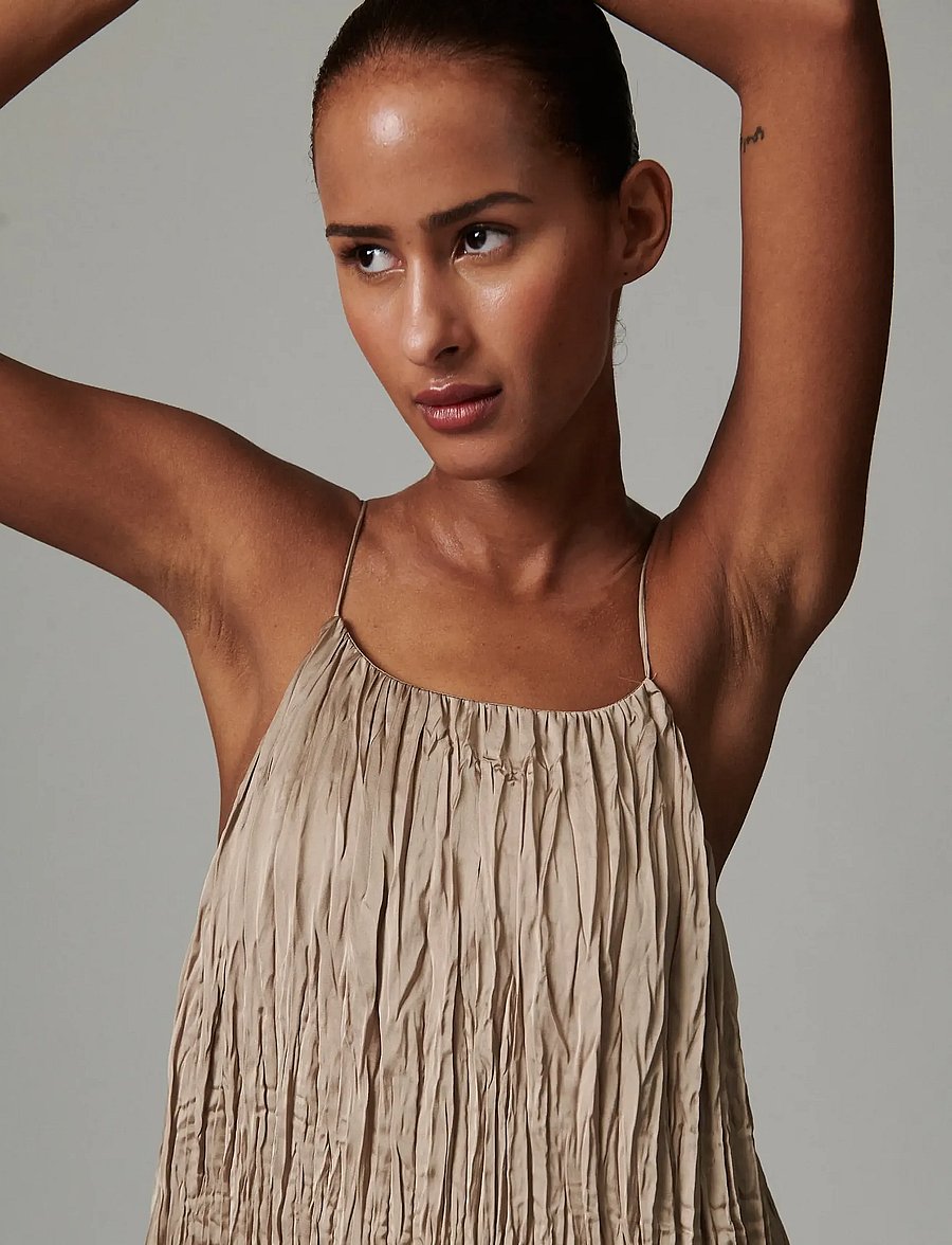 Day Birger et Mikkelsen - Tyrice - Crinkled Surface - maxi dresses - cobblestone - 3