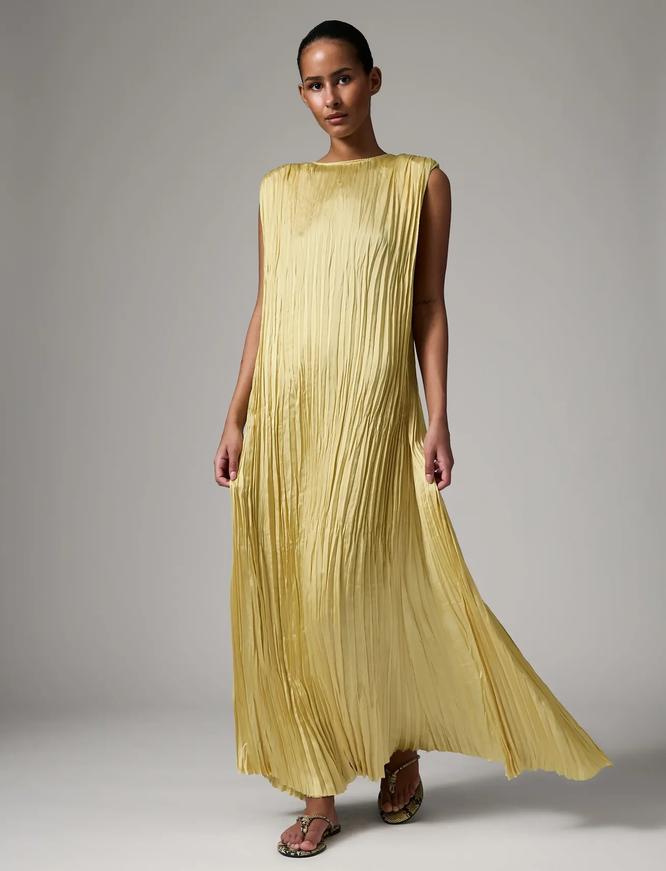 Day Birger et Mikkelsen Will - Crinkled surface - Kläder - STRAW / beige