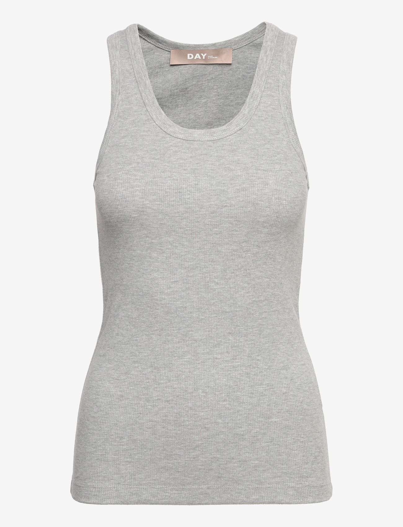 Day Birger et Mikkelsen - Camilo - Classic Rib - varrukateta alussärgid - light grey melange - 1