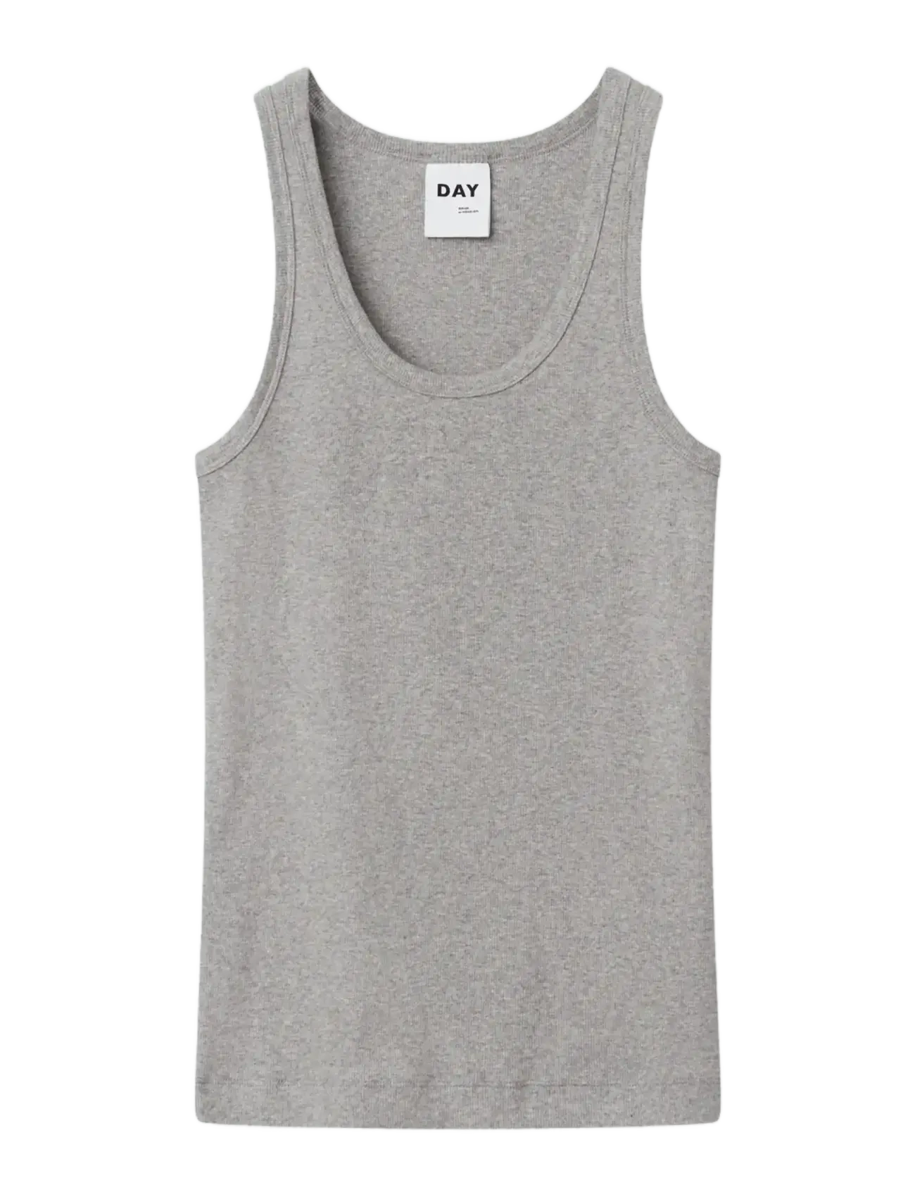 Day Birger et Mikkelsen Camilo - Classic Rib - Tøj - LIGHT GREY MELANGE / grey