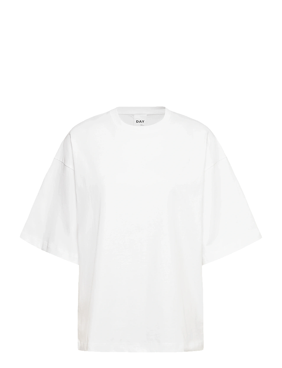 Day Birger et Mikkelsen - Drew - Heavy Jersey - t-shirts - bright white - 1