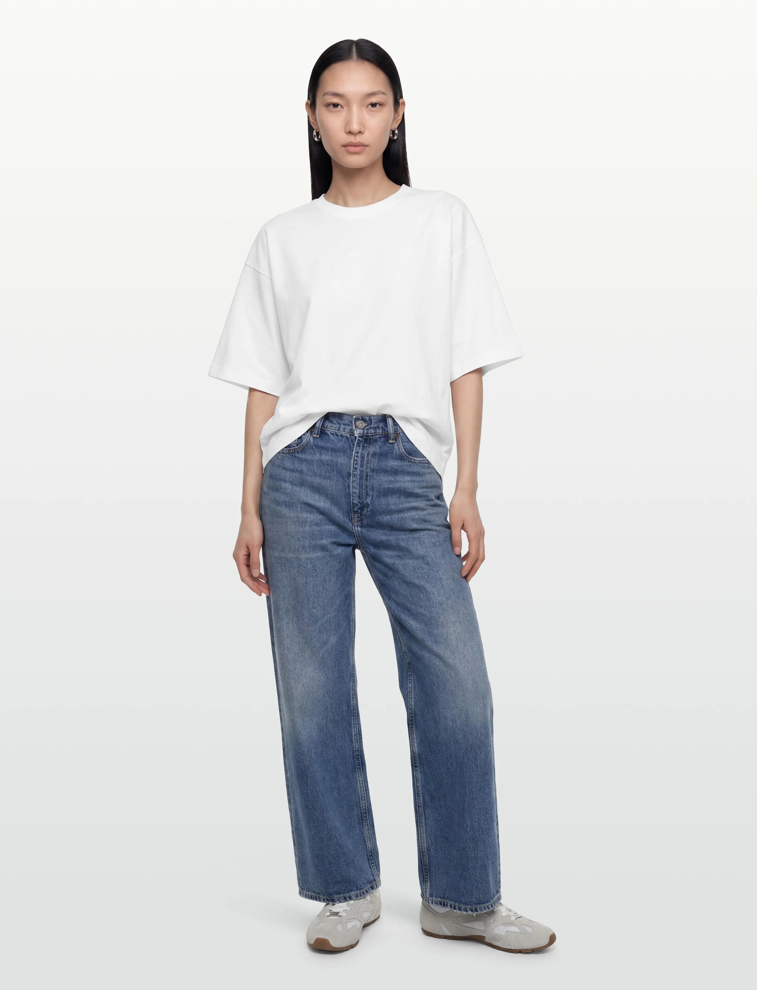 Day Birger et Mikkelsen Drew - Heavy Jersey - T-shirts & Toppe - BRIGHT WHITE / white