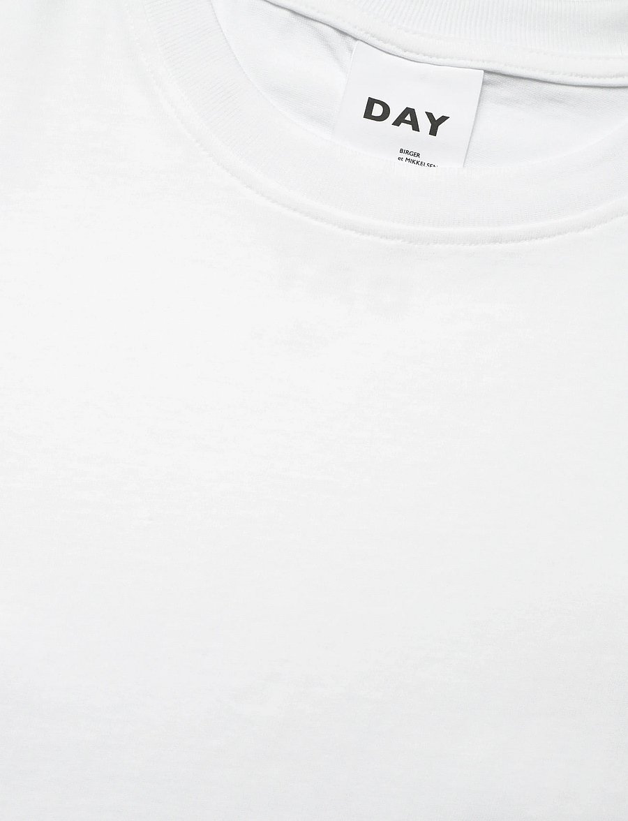 Day Birger et Mikkelsen - Drew - Heavy Jersey - t-shirts - bright white - 5