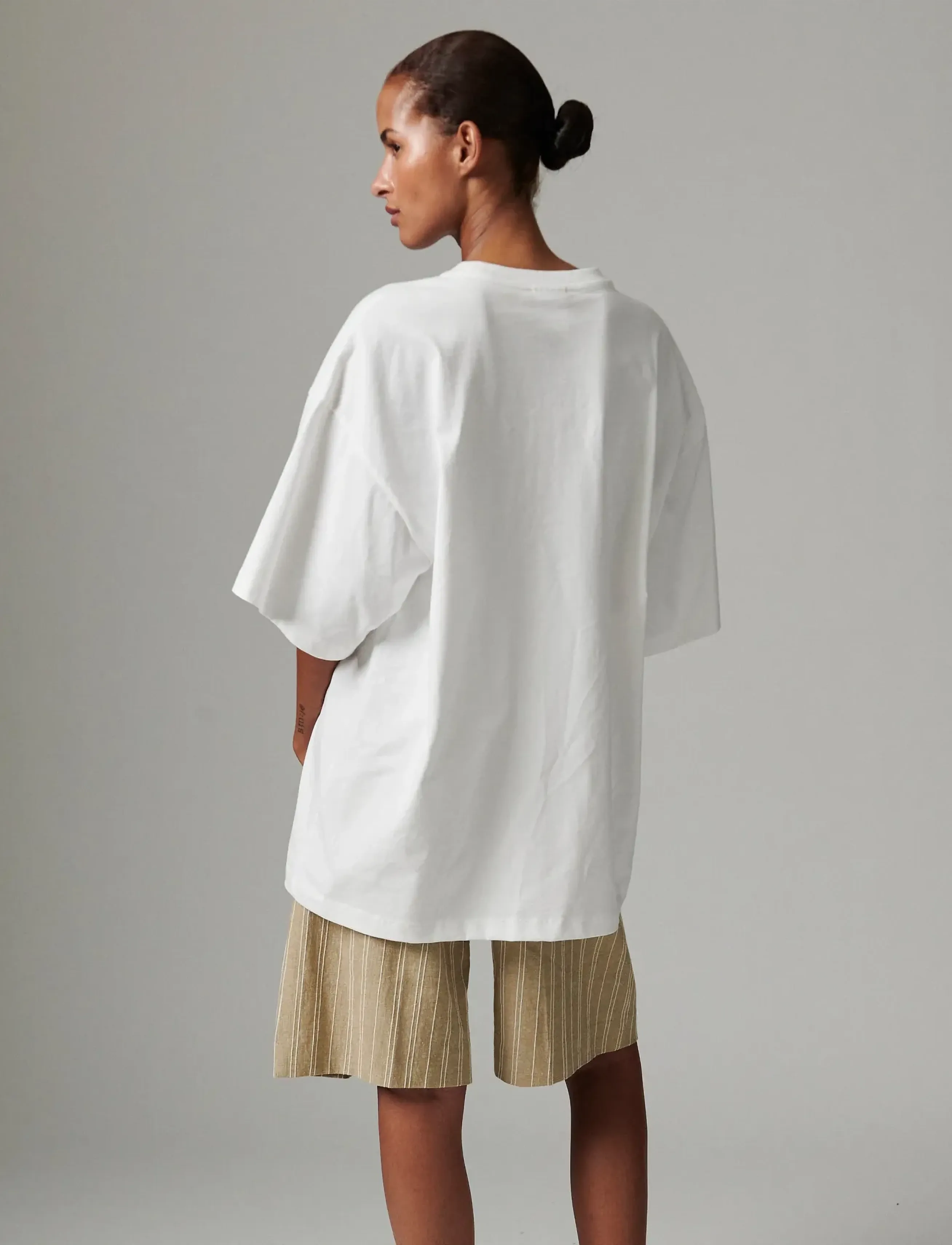 Day Birger et Mikkelsen - Drew King embroidery - Heavy Jersey - t-särgid - bright white - 3