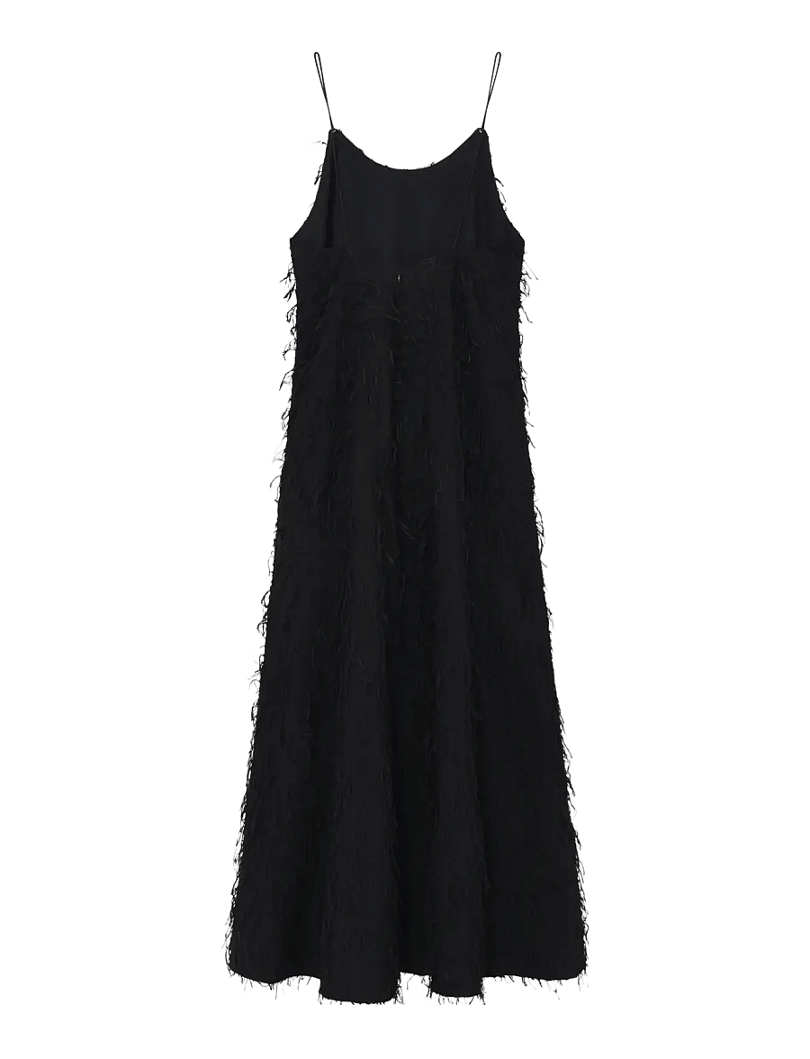 Day Birger et Mikkelsen - Flio - Dobby Fringe - slipklänningar - black - 0