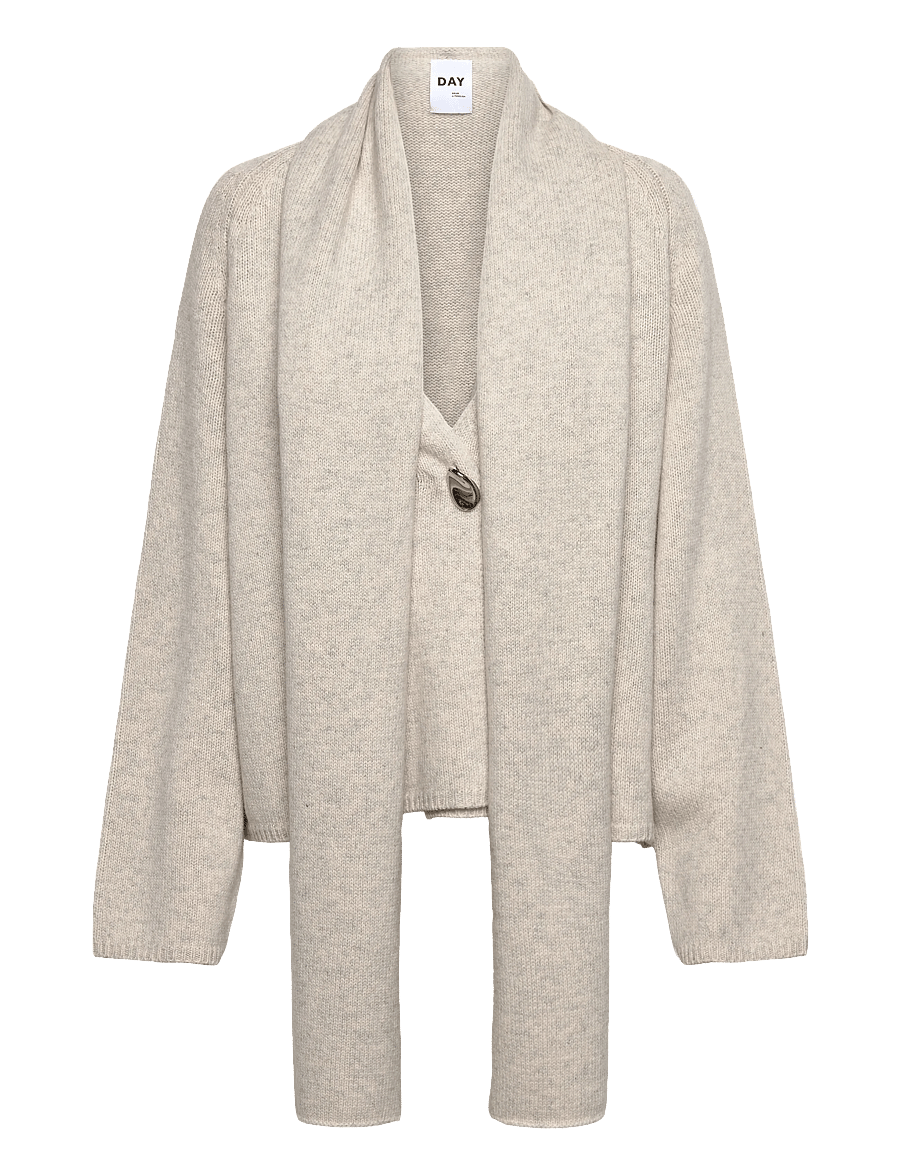 Day Birger et Mikkelsen - Javier - Soft Lamb - cardigans - jet stream - 1