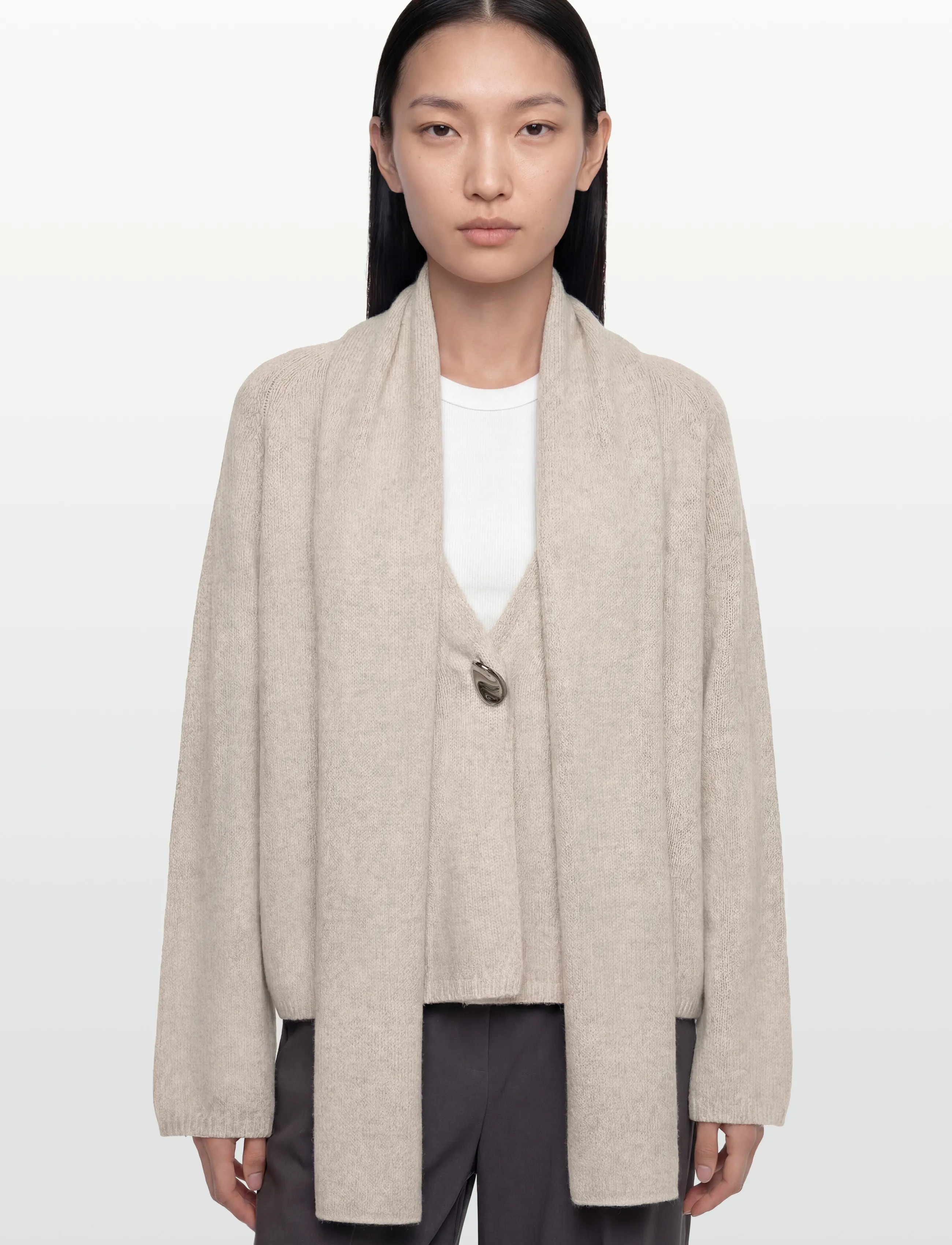 Day Birger et Mikkelsen - Javier - Soft Lamb - cardigans - jet stream - 4