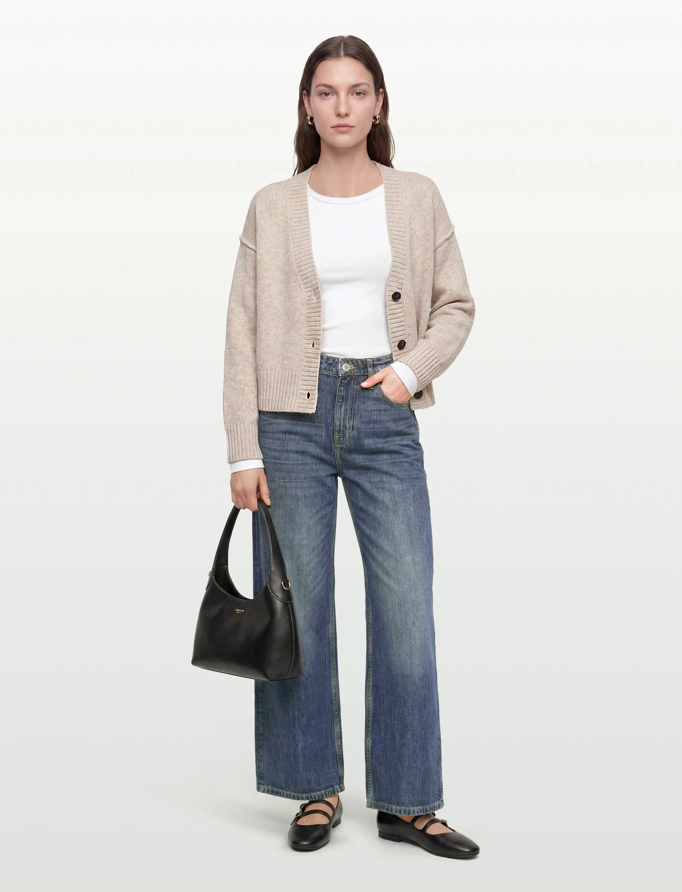 Day Birger et Mikkelsen - Monica - Soft Lamb - cardigans - jet stream - 0
