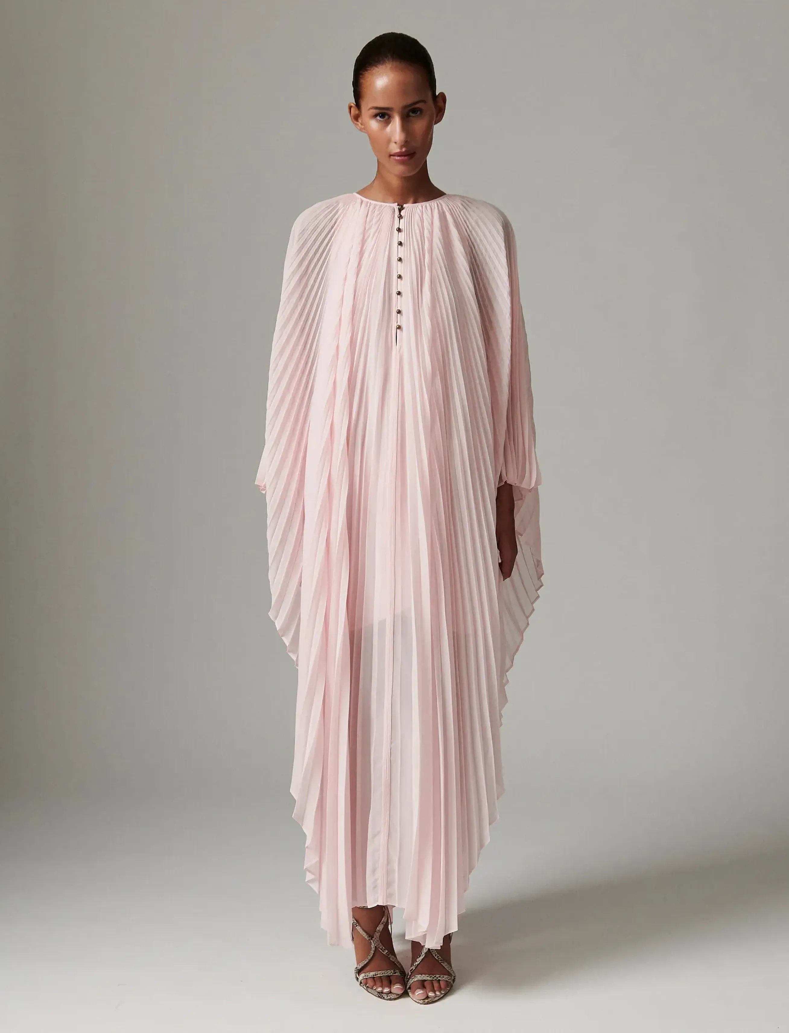Day Birger et Mikkelsen Arin - Chiffon Fringe - Sommarklänningar - SHRINKING VIOLET / pink/rose