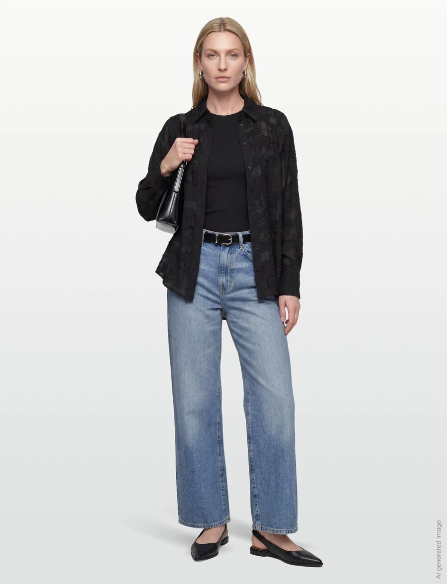 Day Birger et Mikkelsen - Elston - Jacquard Torn - langärmelige blusen - black - 0