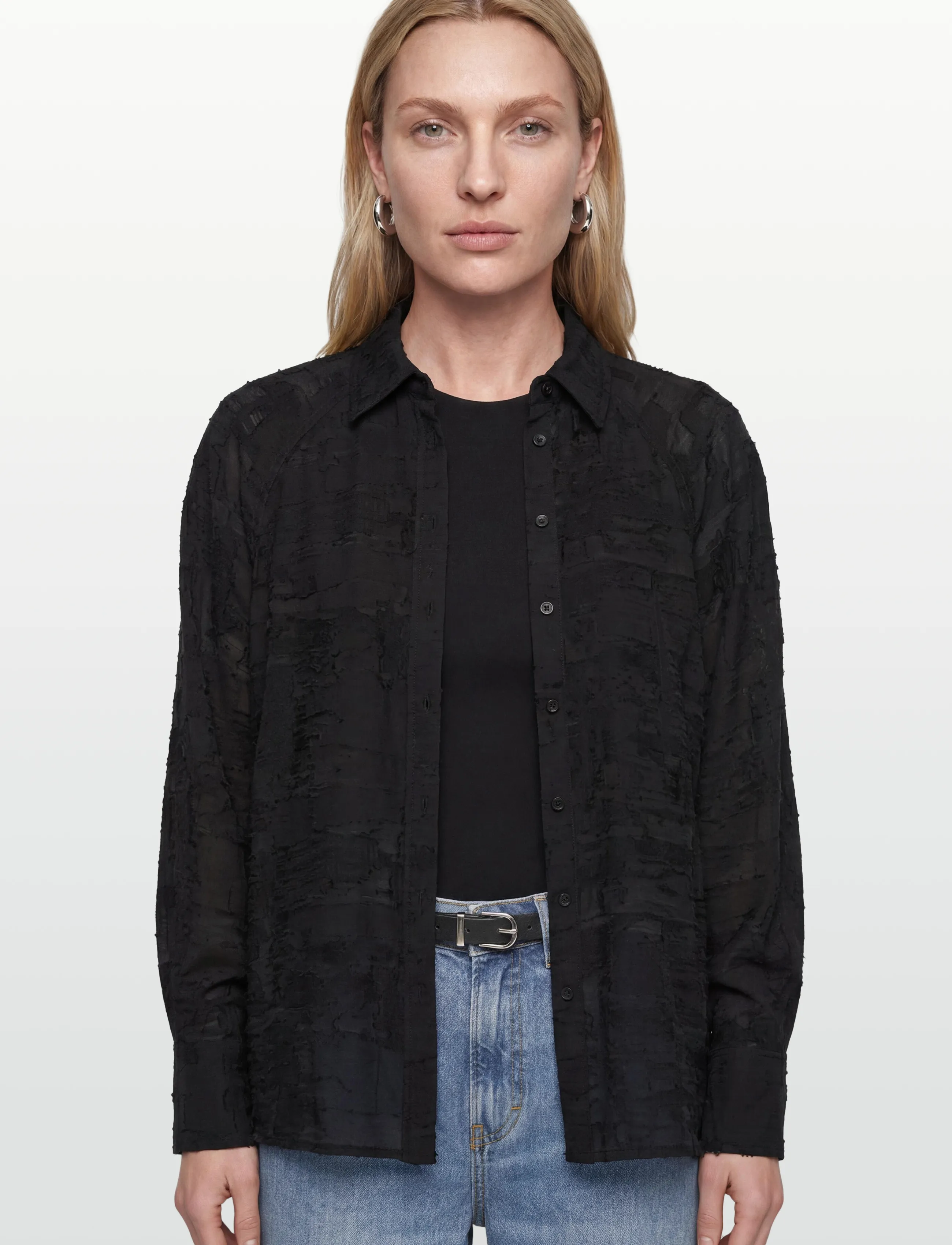 Day Birger et Mikkelsen - Elston - Jacquard Torn - langerma blússur - black - 3