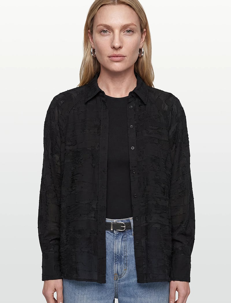 Day Birger et Mikkelsen - Elston - Jacquard Torn - langärmlige blusen - black - 3