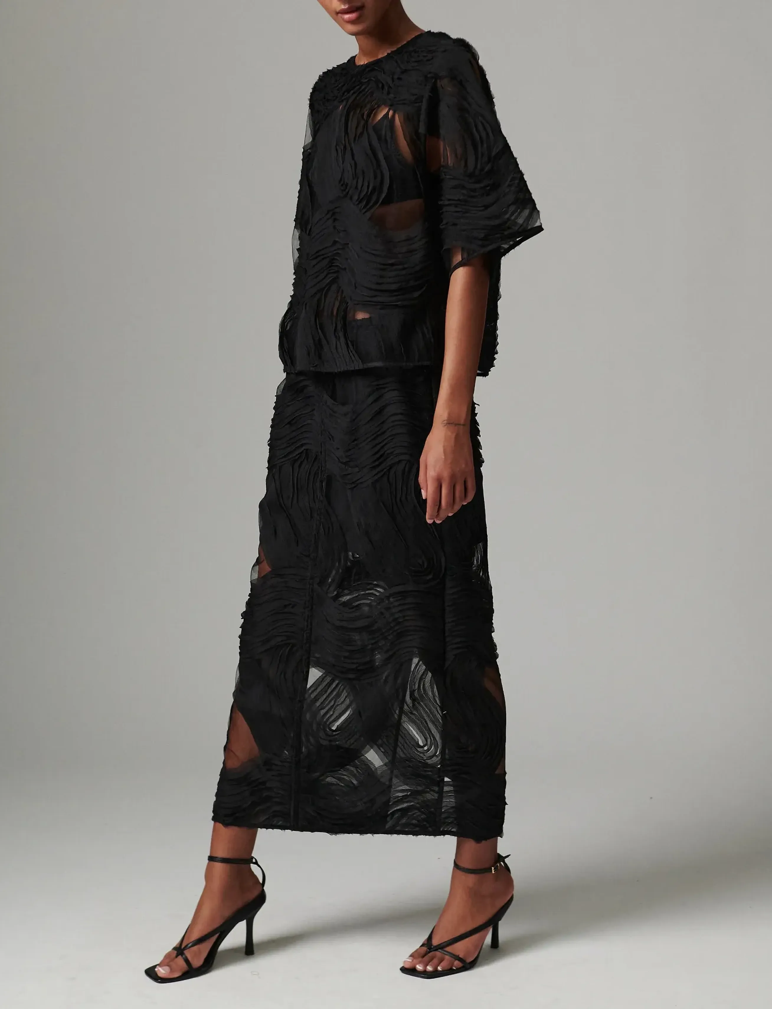 Day Birger et Mikkelsen - Emsa - Crochet Lacy - maxikjolar - black - 3