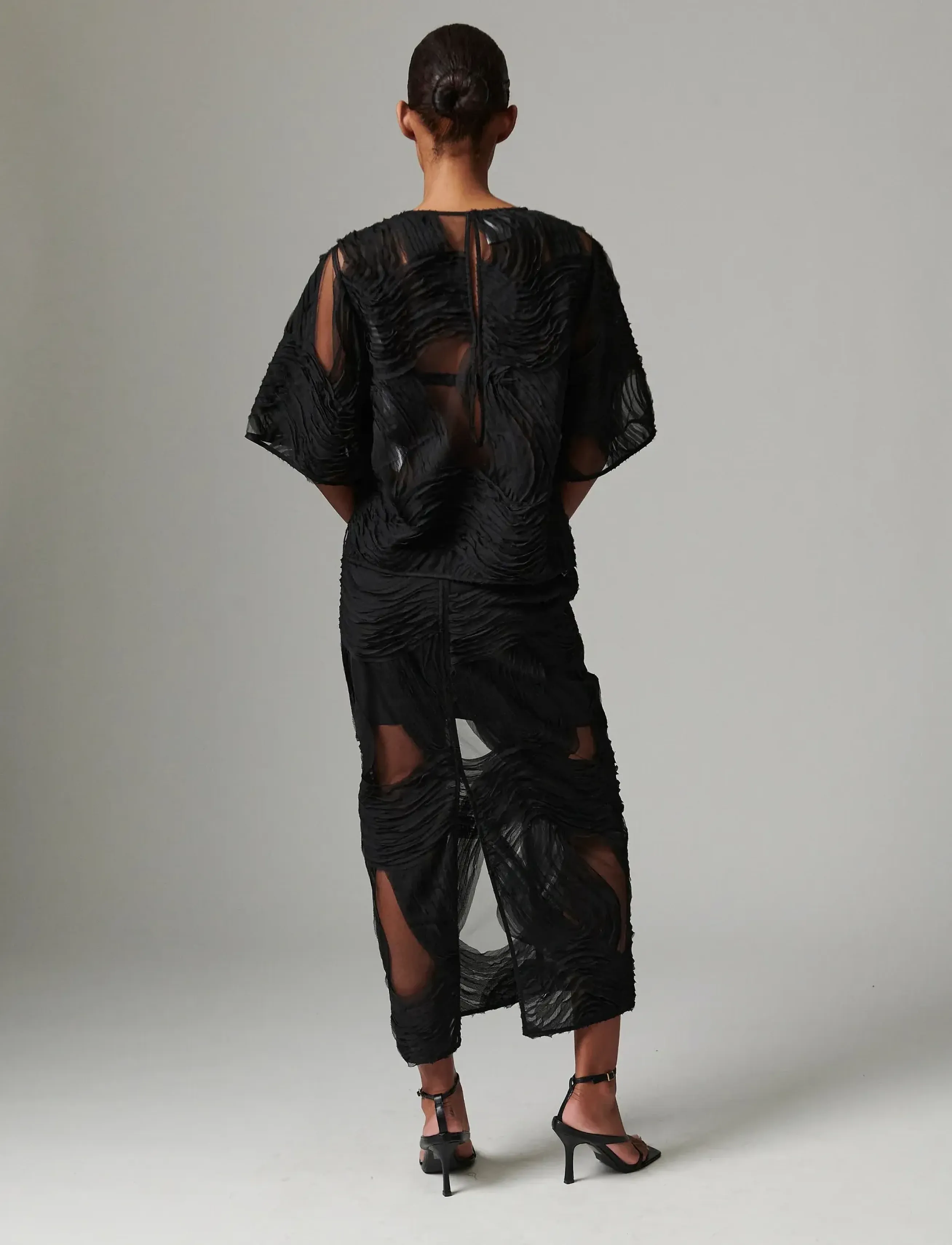 Day Birger et Mikkelsen - Emsa - Crochet Lacy - maxi nederdele - black - 4