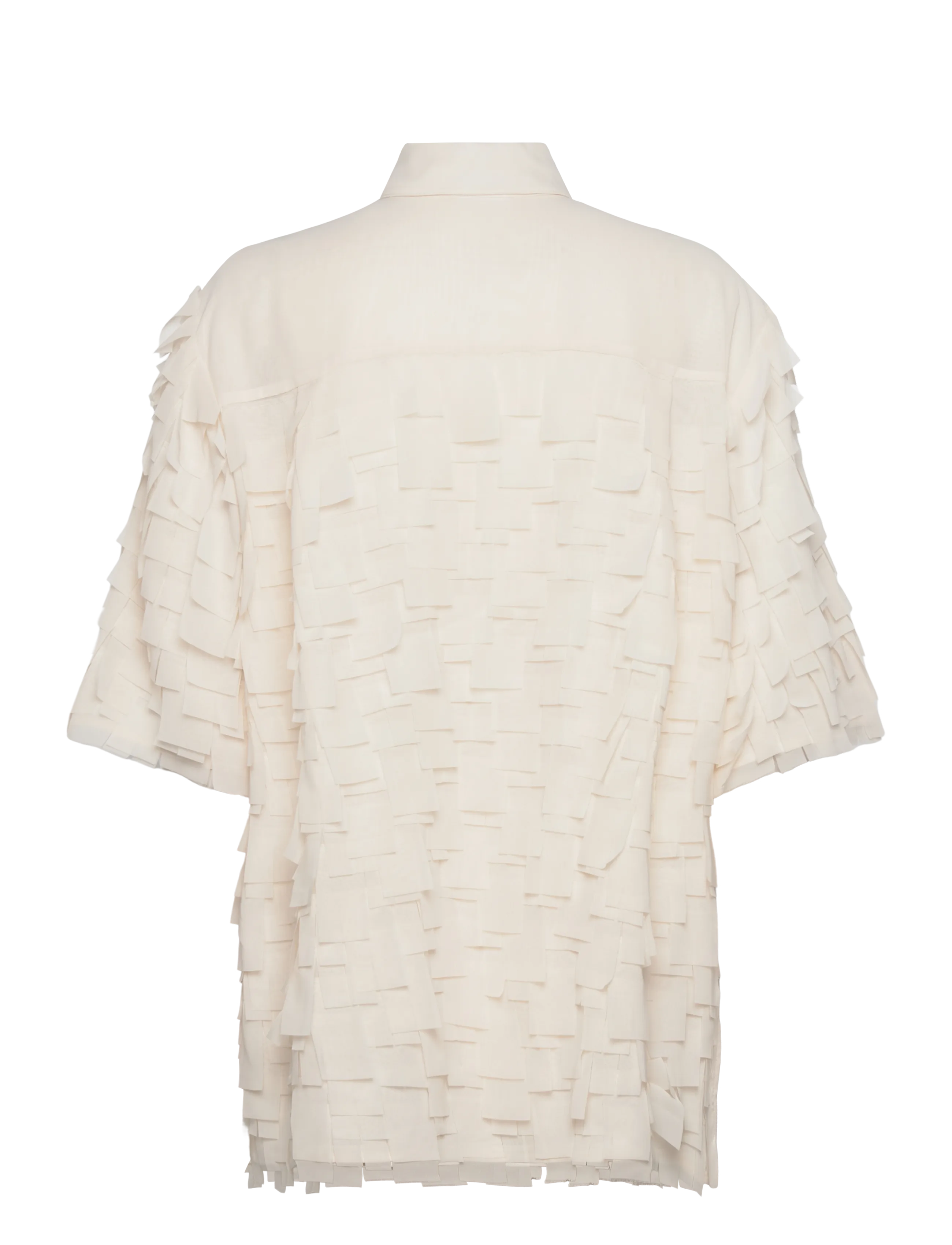 Day Birger et Mikkelsen - Figo - Chiffon Fringe - lühikeste varrukatega särgid - jet stream - 2